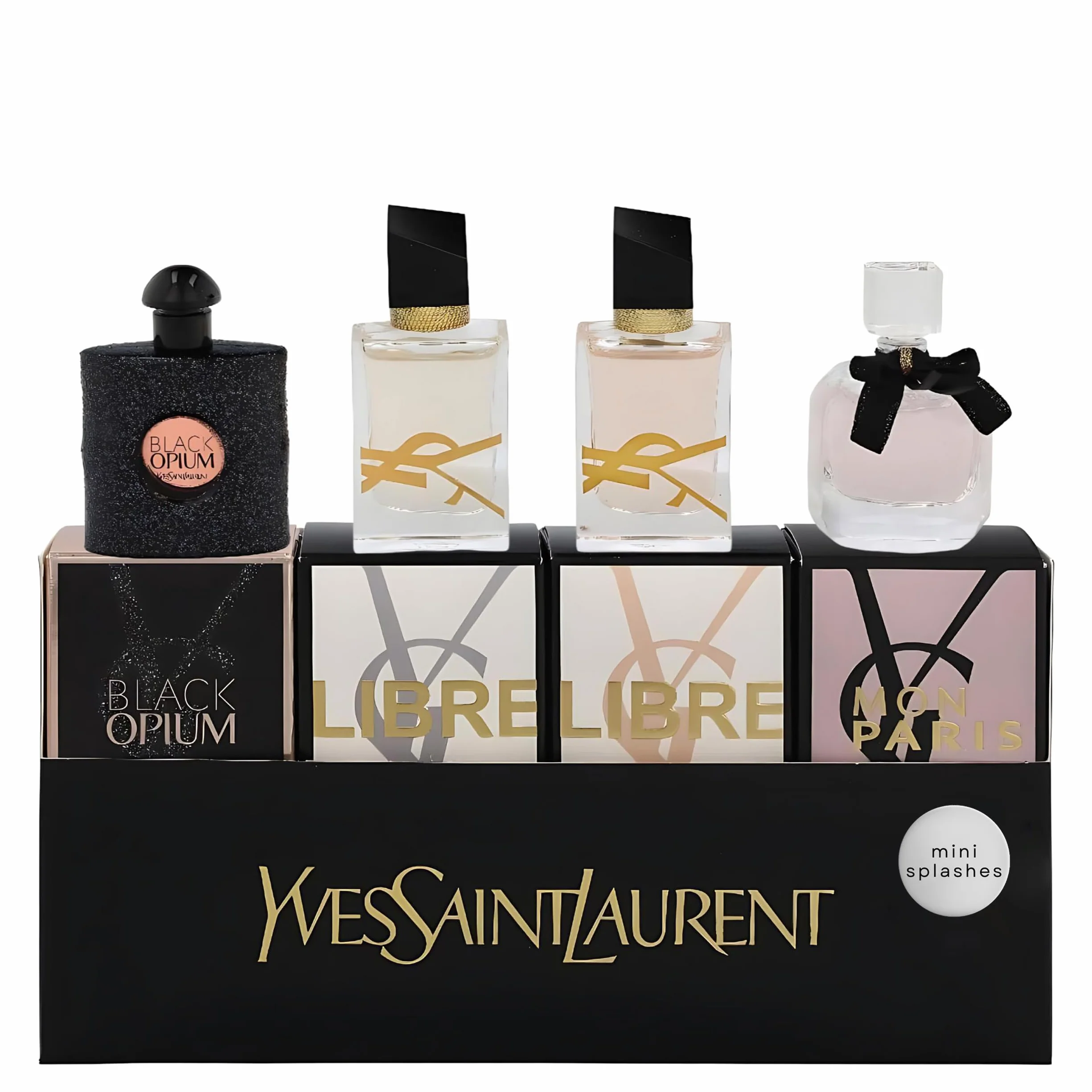 Yves Saint Laurent Miniature Gift Set 7.5ml Libre EDT + 7.5ml Libre EDP + 7.5ml Mon Paris EDP + 7.5ml Black Opium EDP