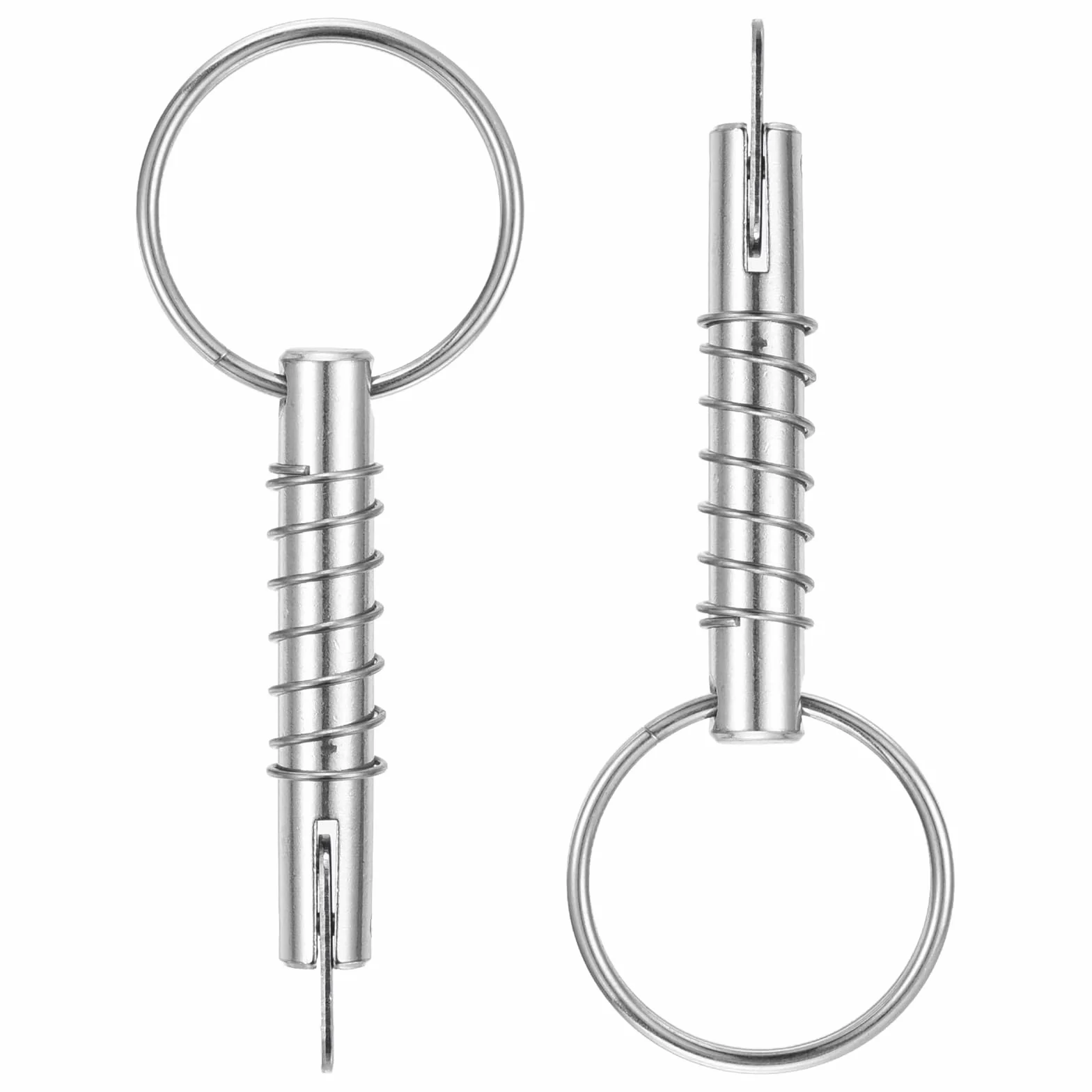 Perno A Sgancio Rapido 2 Pezzi Diametro 5/16" (8mm) Acciaio Inossidabile 316 Argento