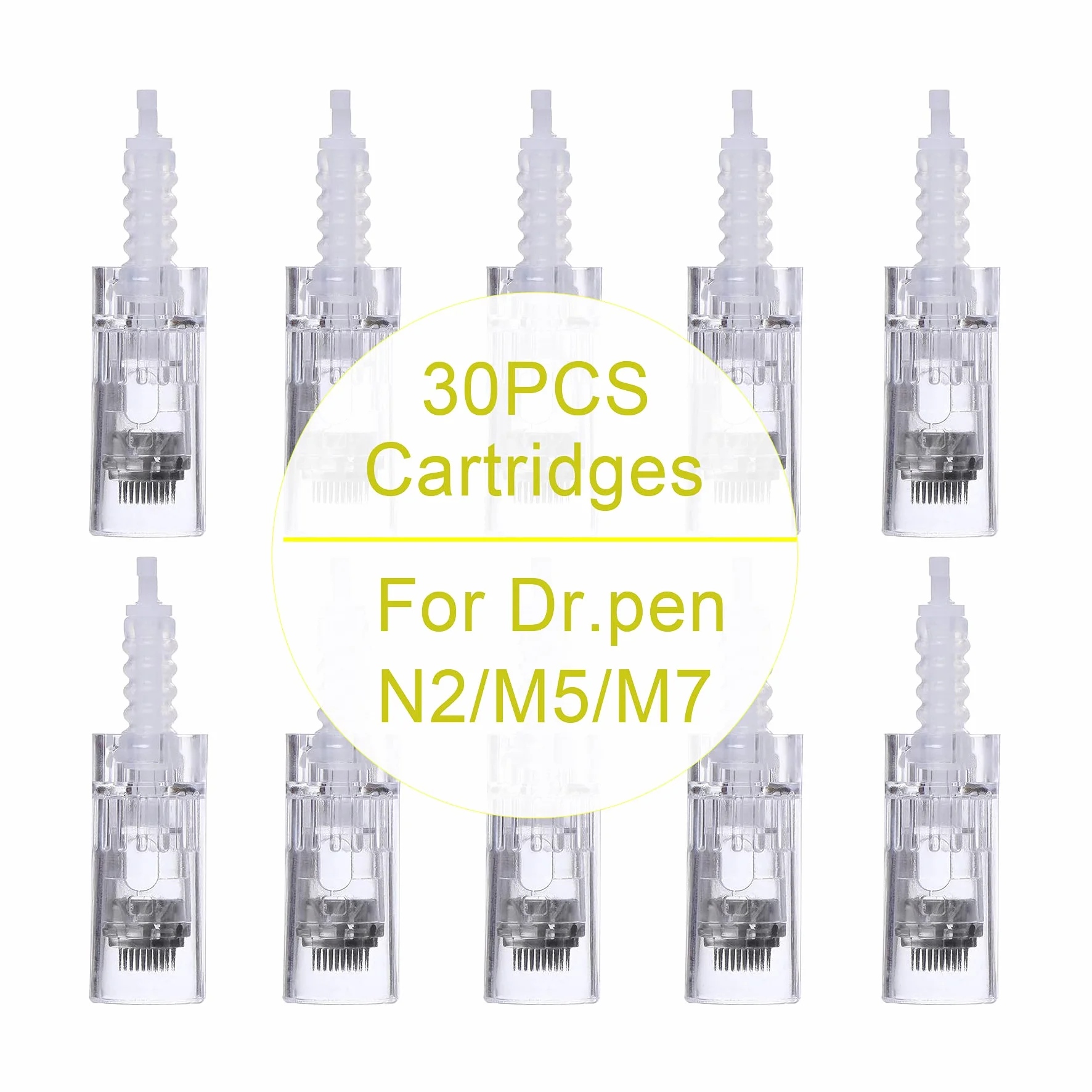 My's Beauty 30 cartucce di ricambio per Dermapen M5 / M7 / N2 aghi usa e getta, 36 pin