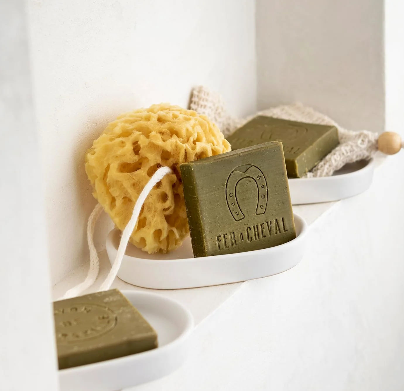 Fer à Cheval - Sapone di Marsiglia genuino - Sapone (65 g (confezione da 6)