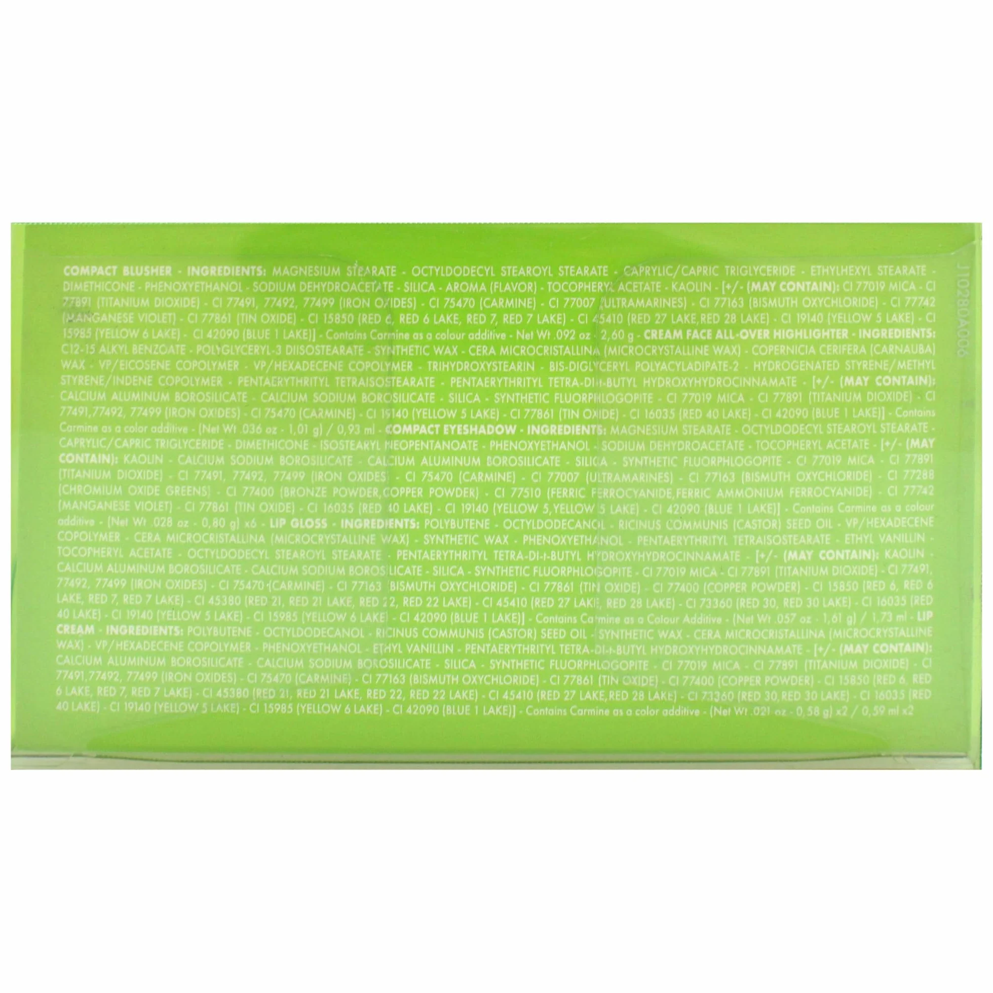 Pupa Happy Bear Make-up Cosmetic Kit 006 Green Green