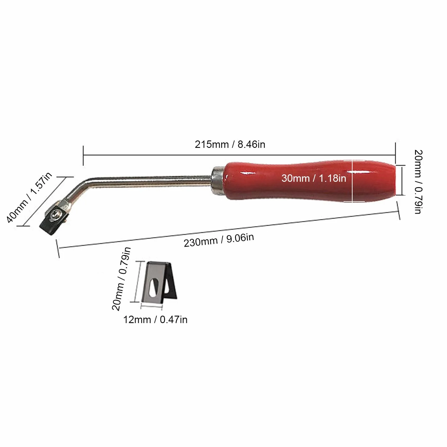 Garosa Scanalatrice per Pavimenti in PVC con 3 Lame Acciaio per Carichi Pesanti