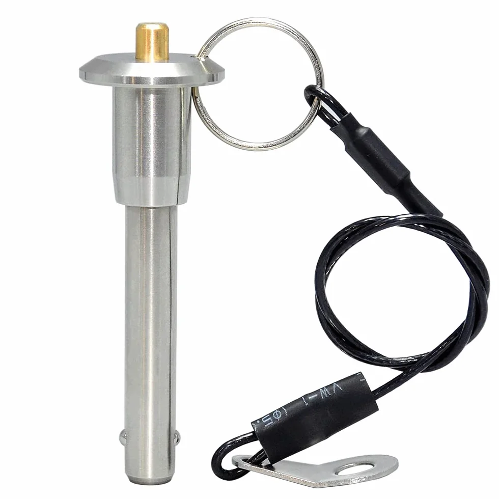 Perni autobloccanti a sfere acciaio inox M 8 mm L 15 mm bloccaggio sicurezza sgancio rapido