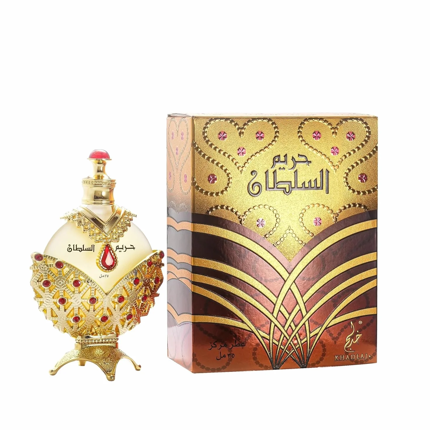 Khadlaj Hareem Al Sultan Gold – Olio Profumato Concentrato, 35 ml – Fragranza Orientale Intensa e Lussuosa