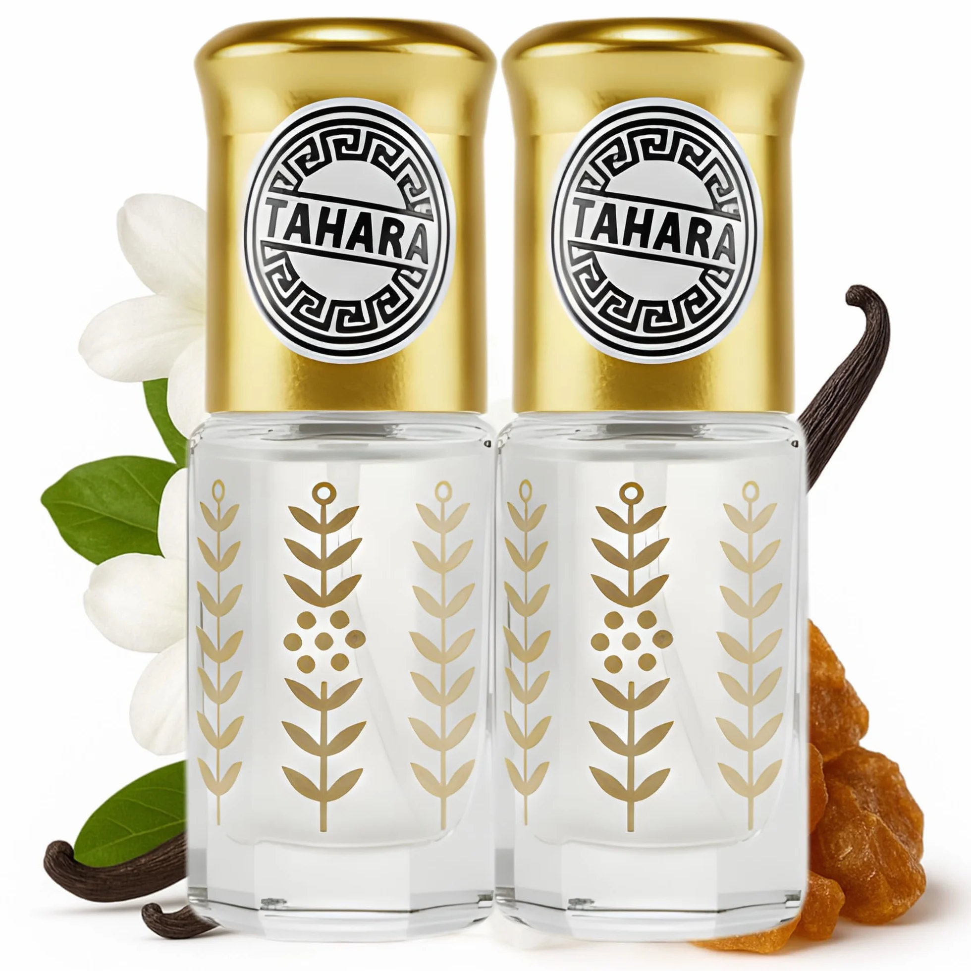 Craft & Care – Profumo Arabo Musk Tahara | Olio Profumato Cremoso e Concentrato 3 ml (Formato Tasca) | Muschio Bianco con Note di Cotone e Gelsomino | Unisex, Senza Alcool (2, Tahara)