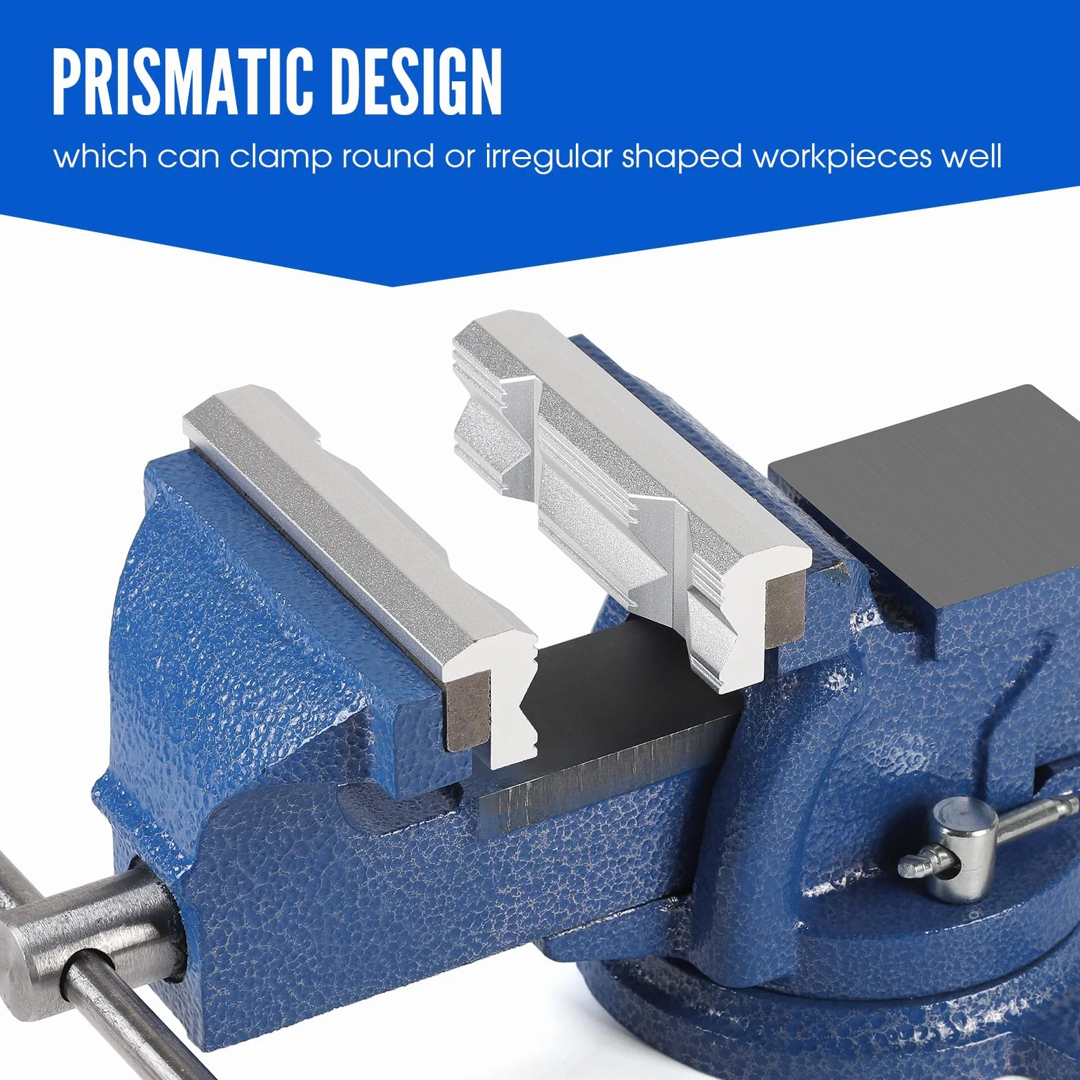 SWAWIS Ganasce Protettive per Morsa 100mm Alluminio con Magnete e Prismi