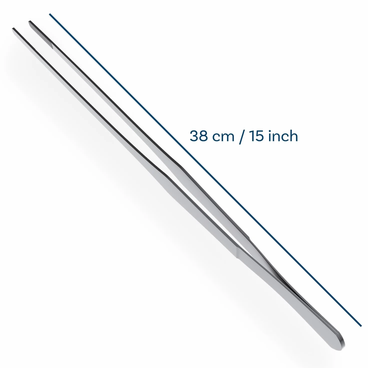 MMOBIEL Pinzette in acciaio inossidabile 38 cm extra lunghe punta chiusura zigrinata precisione per aquascaping giardinaggio