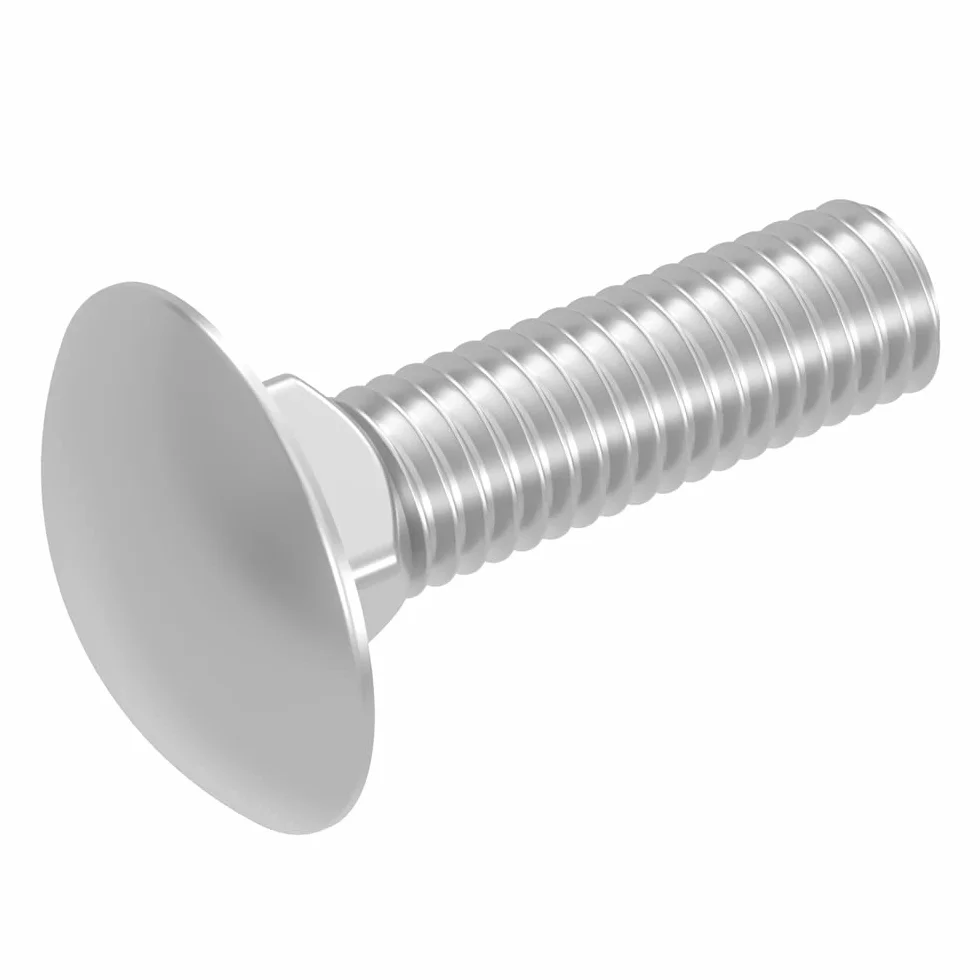 Śruba z łbem okrągłym M8 x 30 mm, stal nierdzewna A2, DIN 603, 20 szt.