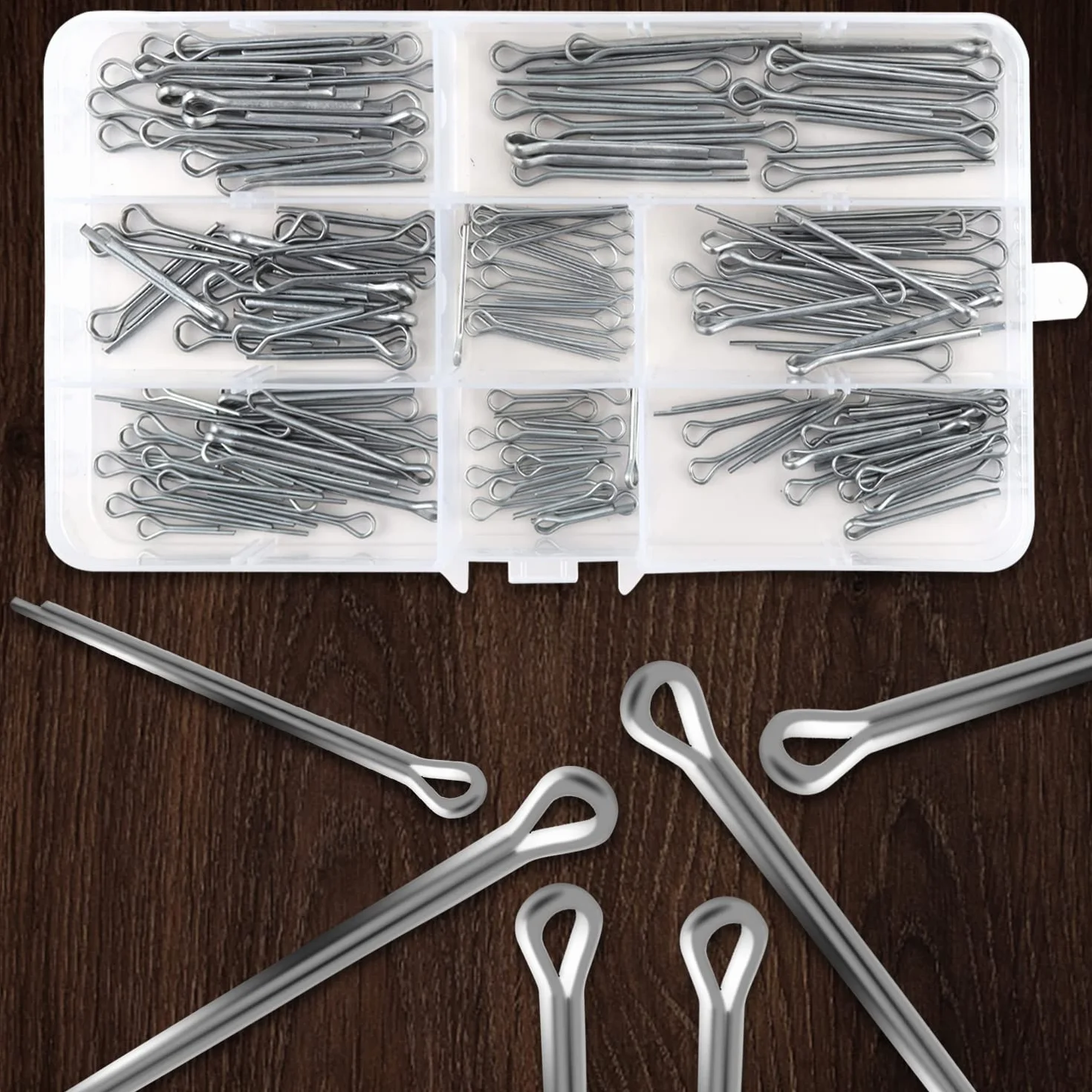 Set Di Coppiglie In Acciaio Inossidabile 160 Pezzi M1.5 M2 M2.5 Coppiglia Spaccate Perni Elastiche