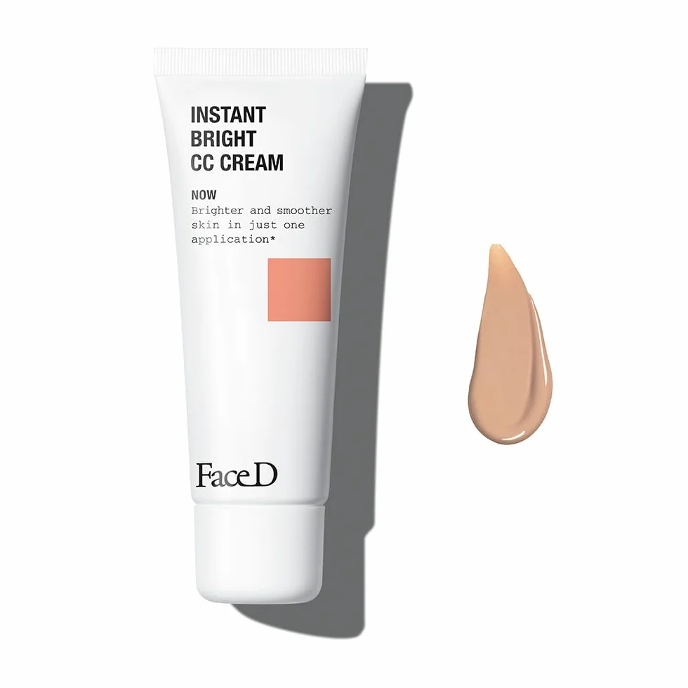 Face D - CC Cream, Crema Corretrice del Colore con Acido Ialuronico e SPF 20, Medium, 40 ml…
