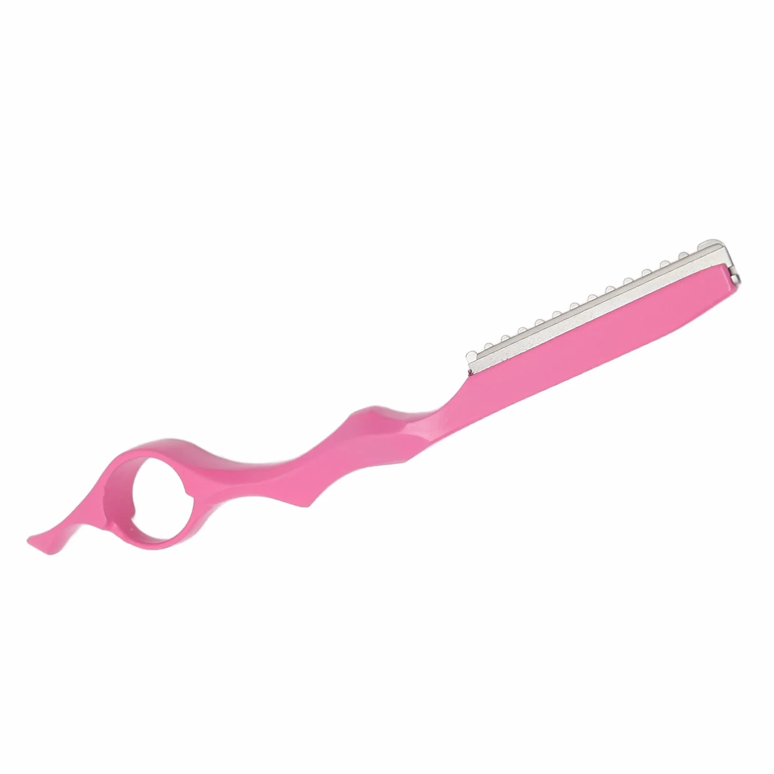 Naroote Rasoio per Sfoltire i Capelli, Rasoio Tagliacapelli Professionale Lame Affilate Rosa per Uomo