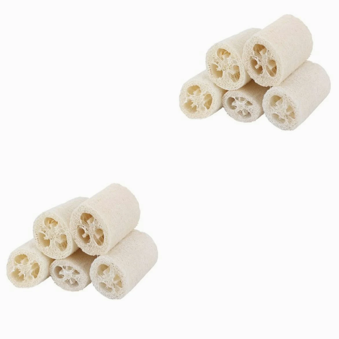 minkissy 10pezzi Spugna Da Bagno Luffa Naturale Per Esfoliare e Pulire La Scrubber Per Doccia Naturale Per Bagno Rinfrescante e Rigenerante