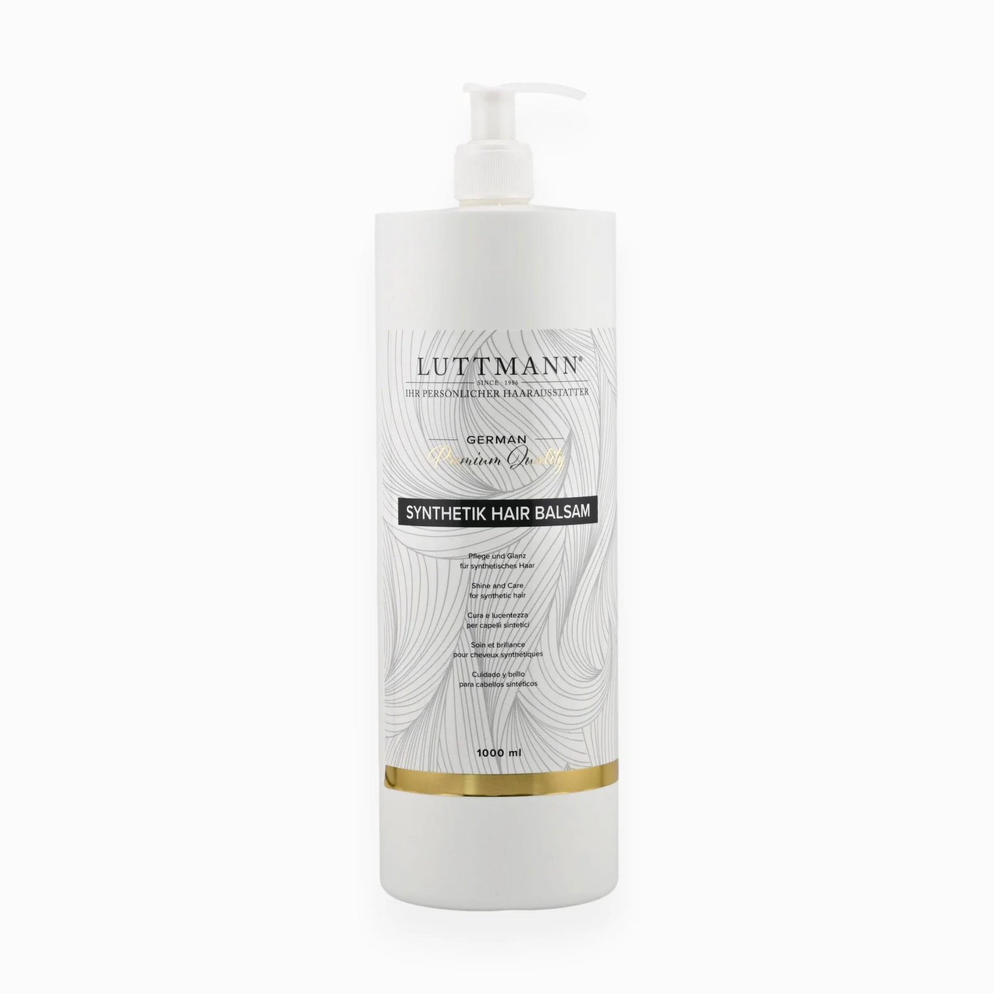 Balsamo sintetico per parrucche – cura e lucentezza per capelli sintetici – Qualità premium tedesca – Made in Germany (1000 ml)