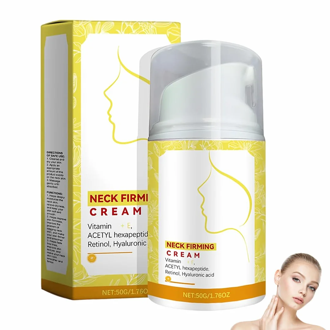 1 Pezzi Crema Rassodante Collo, Maschera Collo e Décolleté, Anti-Età Crema Per Rassodare E Ridurre Le Rughe Su Colle E DéColleté Per Donna, Lifting, Rassodante E Idratante Con Collagene (50g)