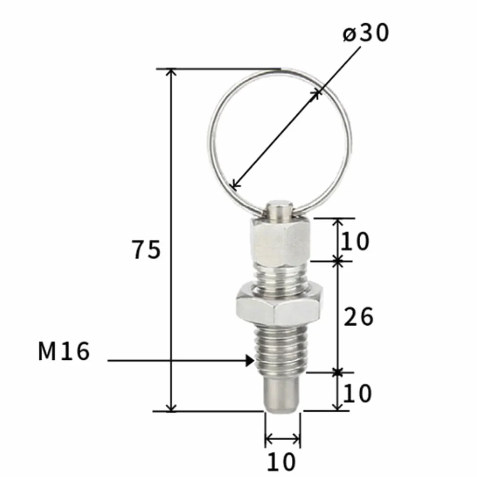Cavo in acciaio inossidabile a sgancio rapido M12 x 71 mm per palestra hardware