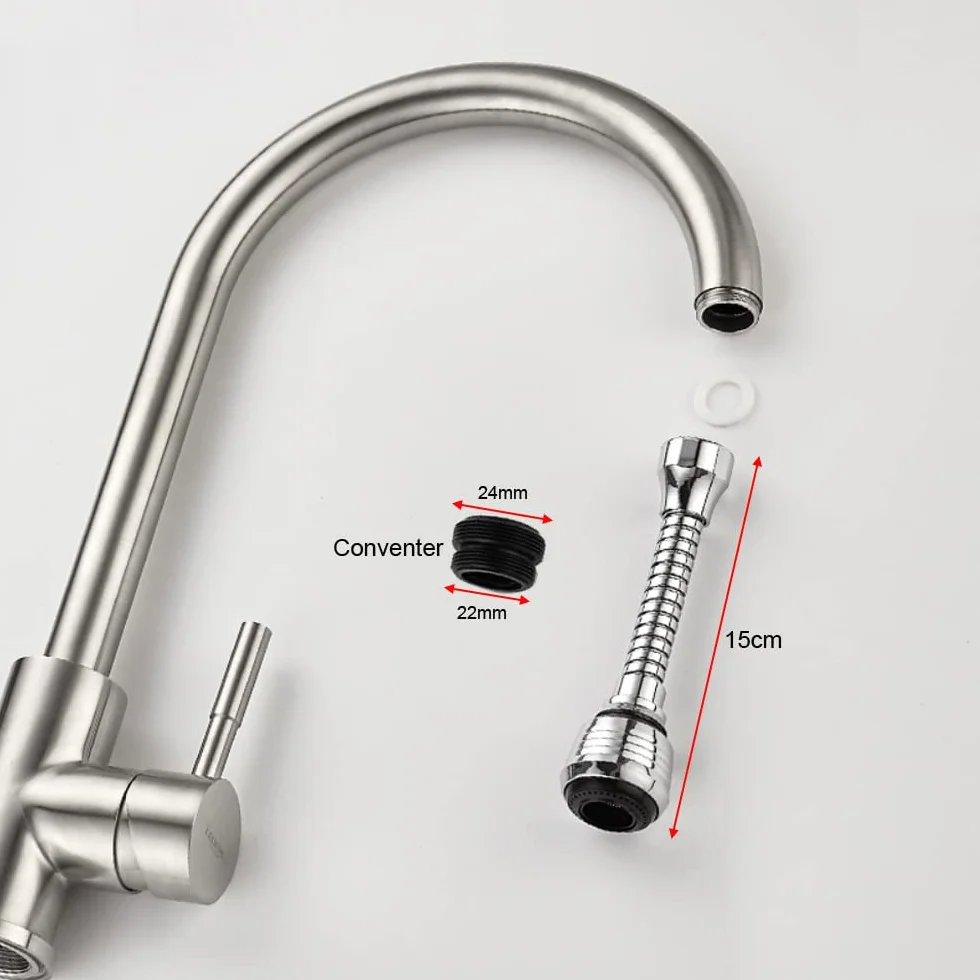 Gebildet Aeratore Rubinetto Girevole 360 Gradi, Ugello Vasca Bagno Alta Pressione, per Rubinetto Lavandino Bagno Cucina