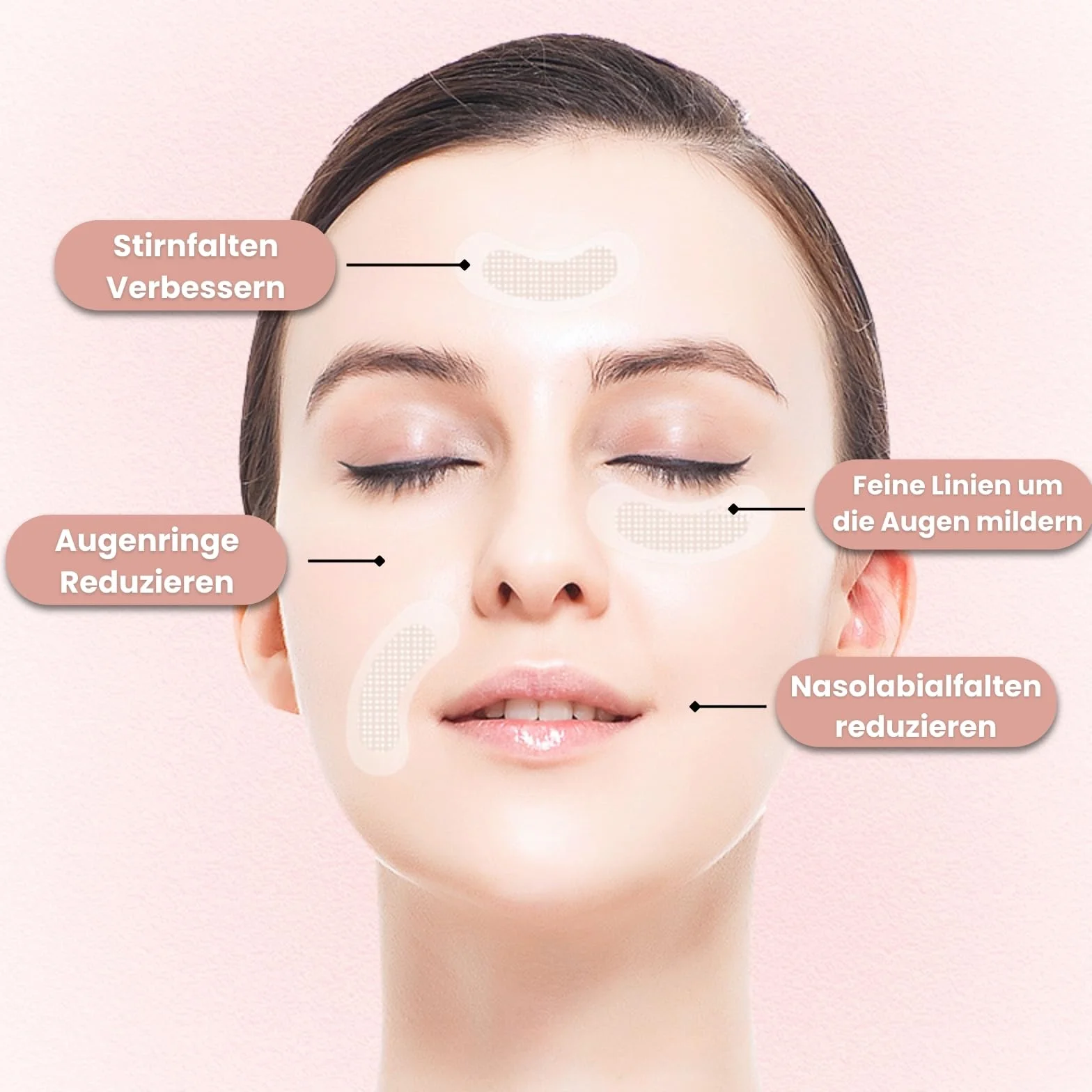 Patches per Microneedling 4 Paia, Patches per Microneedling per gli Occhi Contro Borse e Rughe, Pad per Occhi per Microneedling Contro Occhiaie, Set di Microneedling all'Acido Ialuronico Riduce Rughe