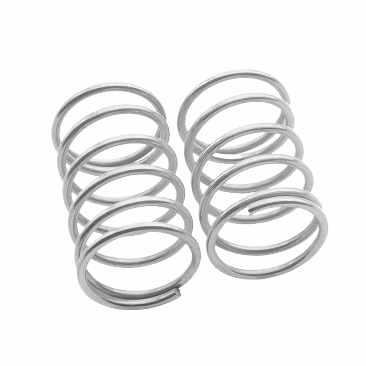 Molla di compressione in acciaio inox 316, 2.5x24x50mm, 5 pezzi, Argento