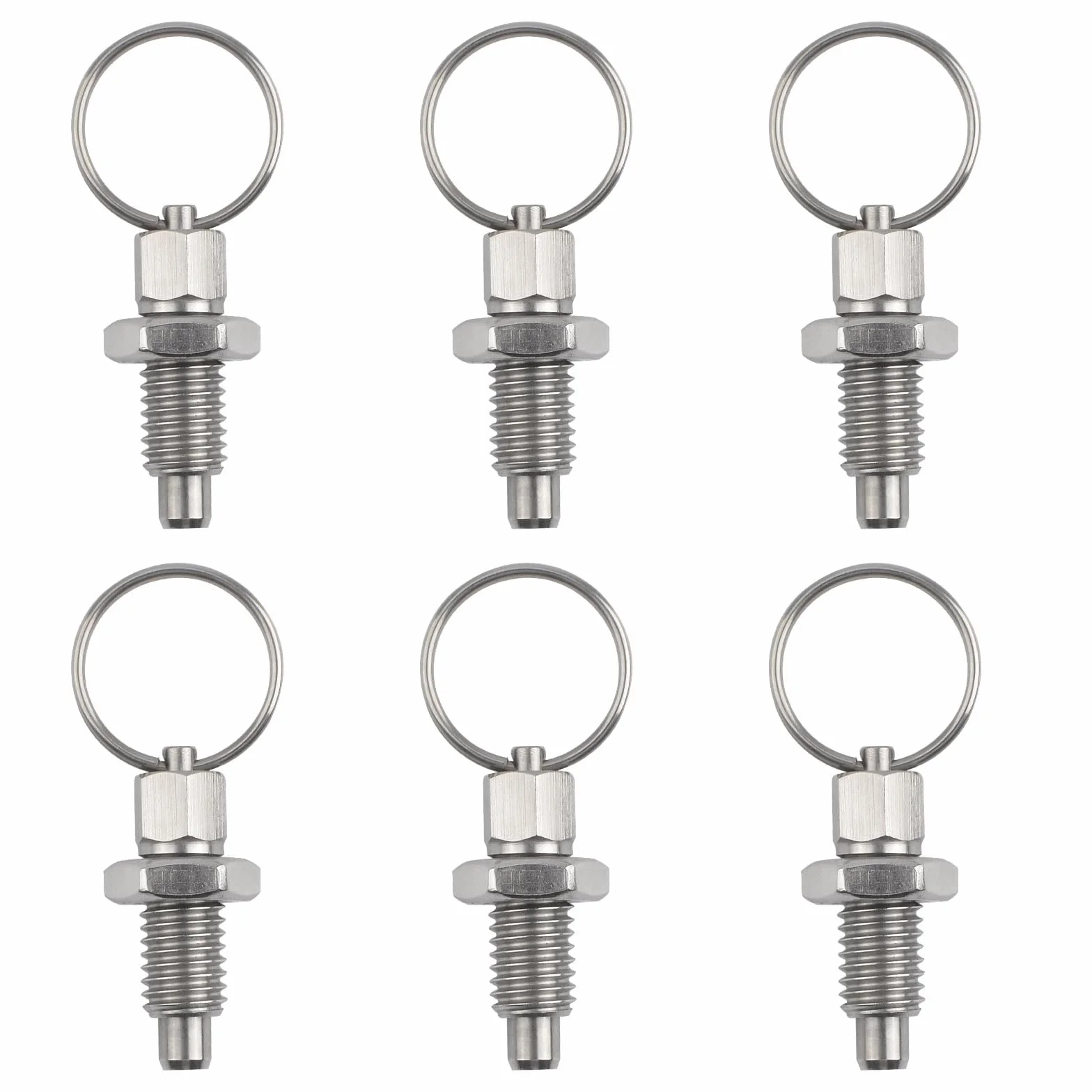 INCREWAY 6 Pistoni a Molla Perno a Sgancio Rapido M10 Acciaio Inossidabile Stantuffo Indice