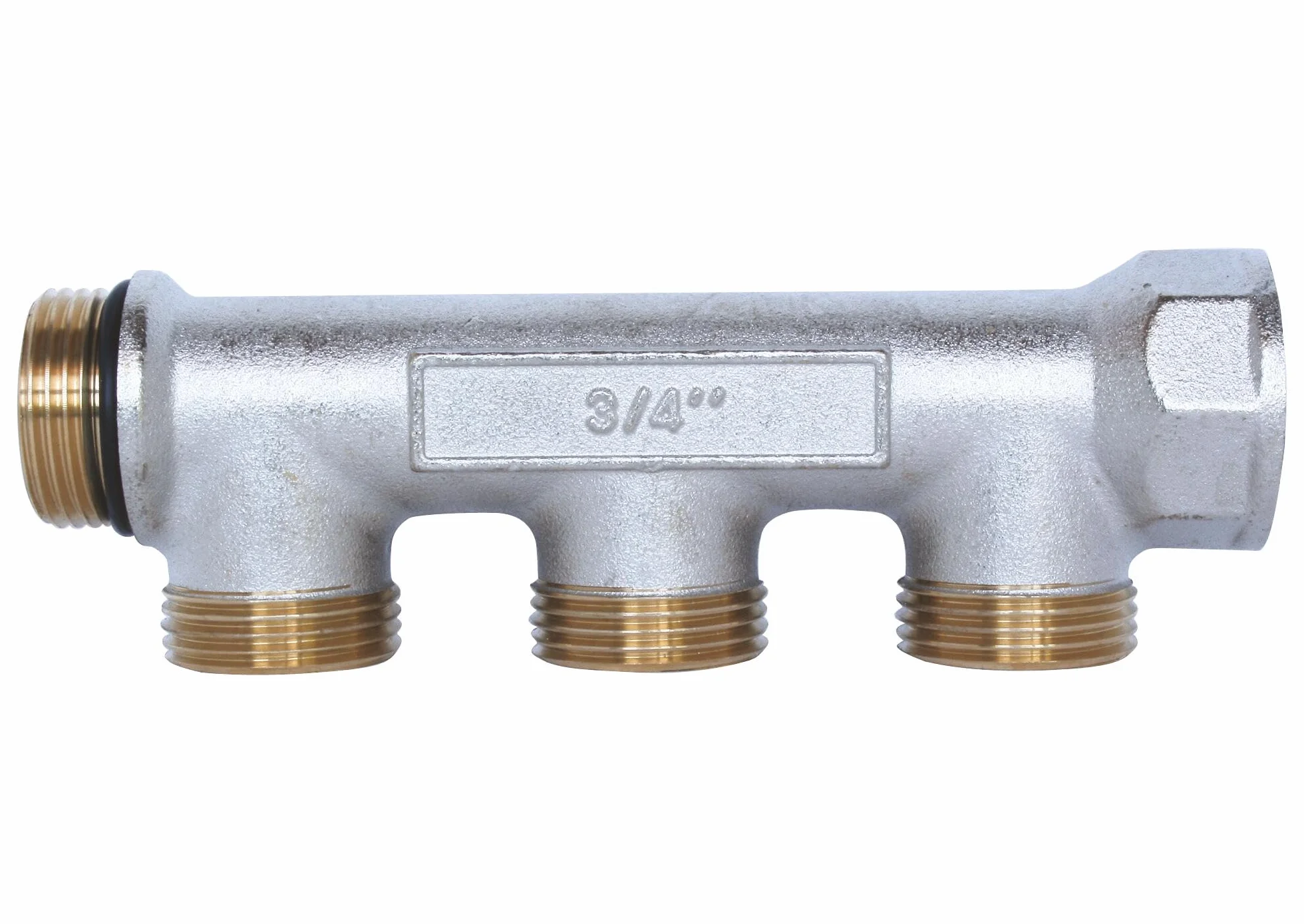SOMATHERM FOR YOU HML4020-03-20 Sanitario Collector, Ottone nichelato, Maschio-Femmina, 20/27, 3 filiali a Male 3/4 EK