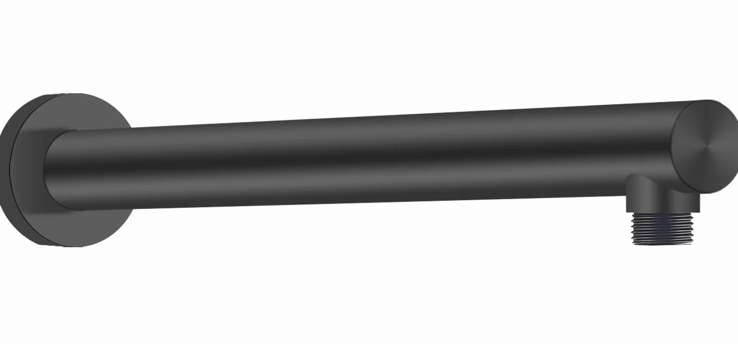 Drenky Braccio Doccia Nero 40 cm Acciaio Inox A2 V2A Prolunga
