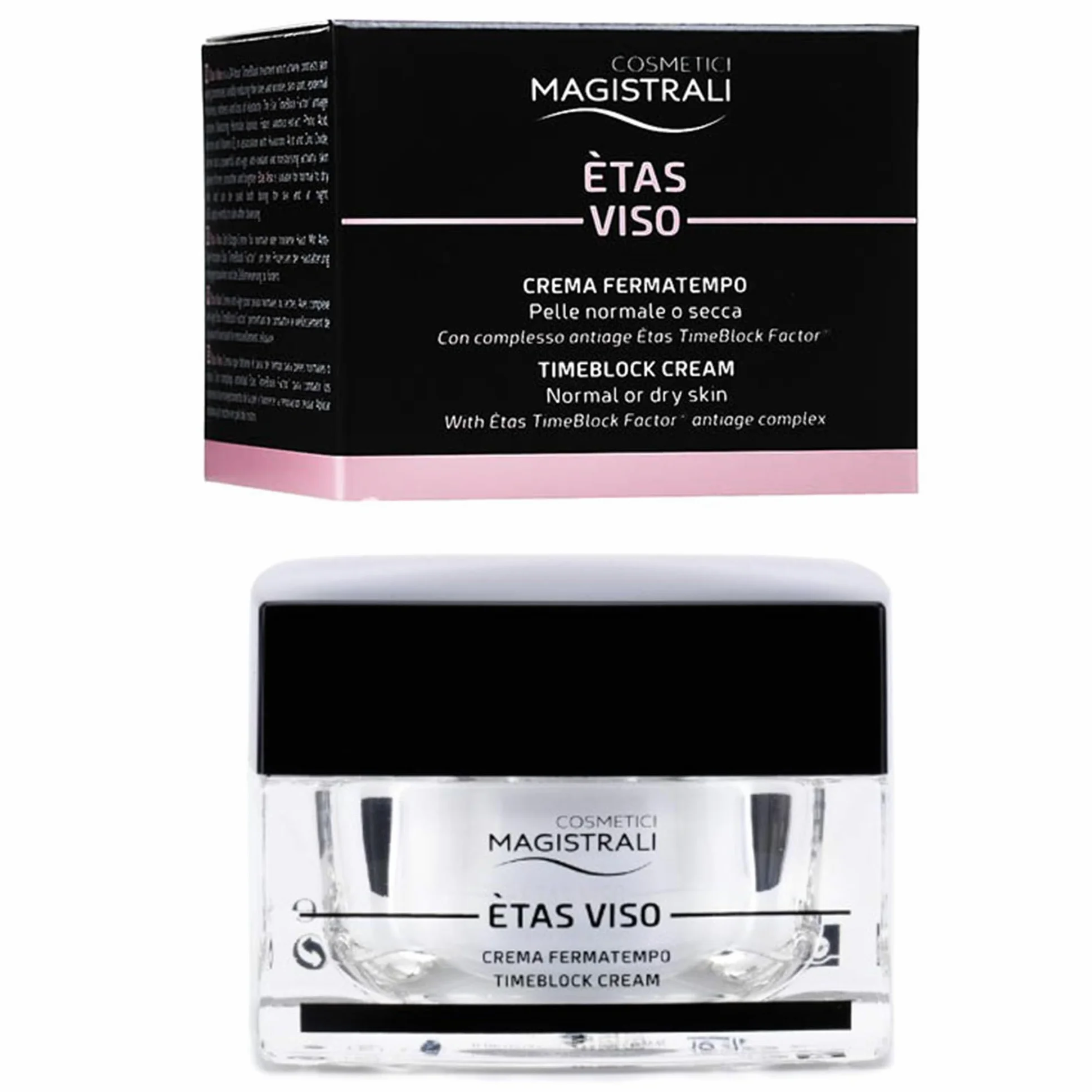 Ètas Viso Crema antiage Fermatempo Antirughe Rallenta invecchiamento Pelle | Cosmetici Magistrali Etas viso con Rinnovamento Cellulare Attenua le macchie e rughe per una pelle Luminosa