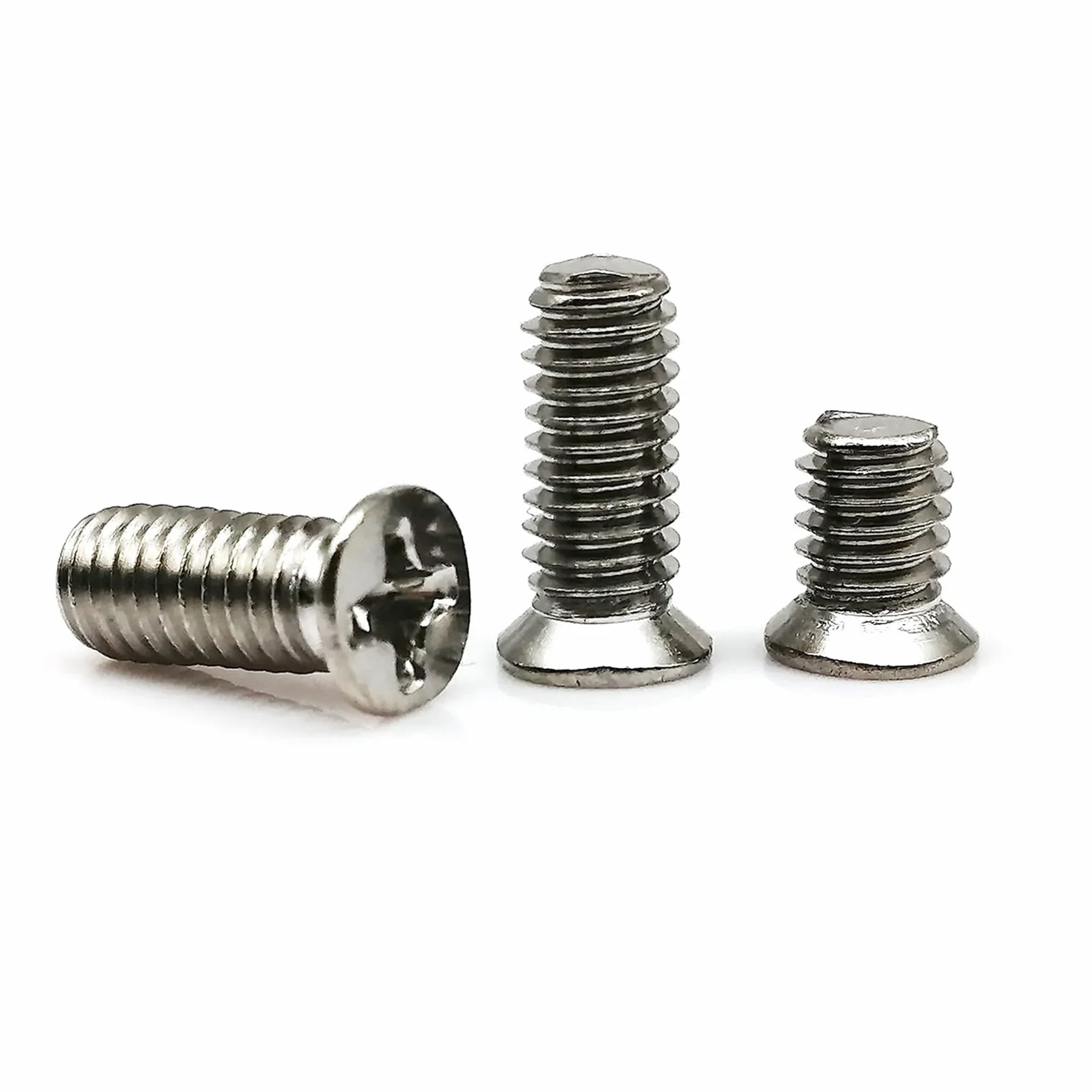 Viti a testa svasata piatta in acciaio inossidabile 304 A2-70 50pcs M1.6-M4