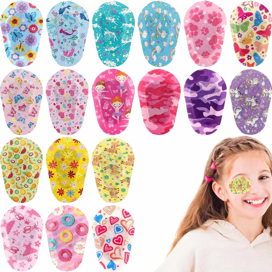 18 Pezzi Bende per Gli Occhi, Bende per Gli Occhi, Cerotti Adesivi per Occhi, Traspiranti, per Bambini e Adulti