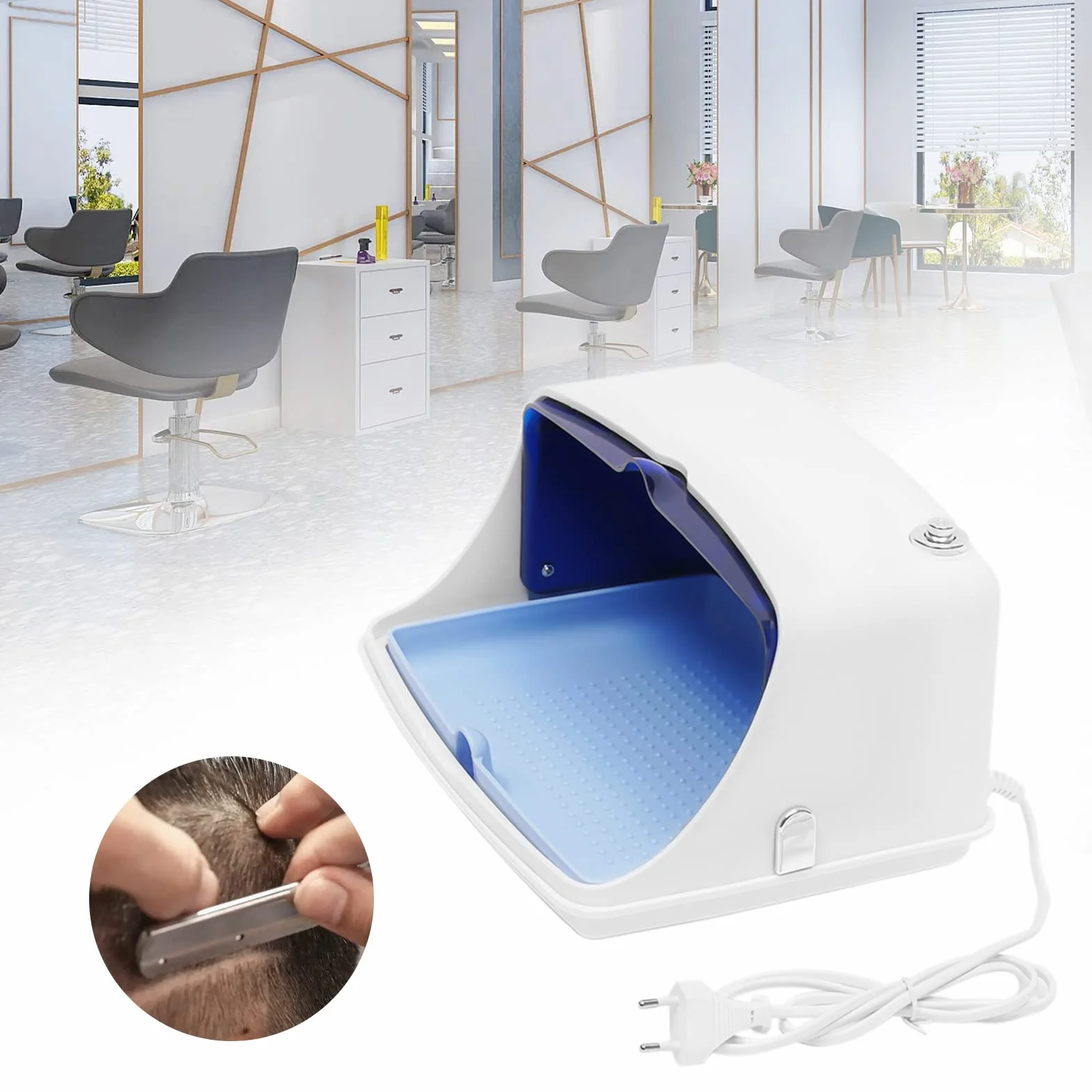 MINRS Sterilizzatore UV grande sterilizzatore per utensili per unghie multifunzionale pulitore unghie sterilizzatore e schermo LED per parrucchiere, spa, salone unghie 5W 220-240V