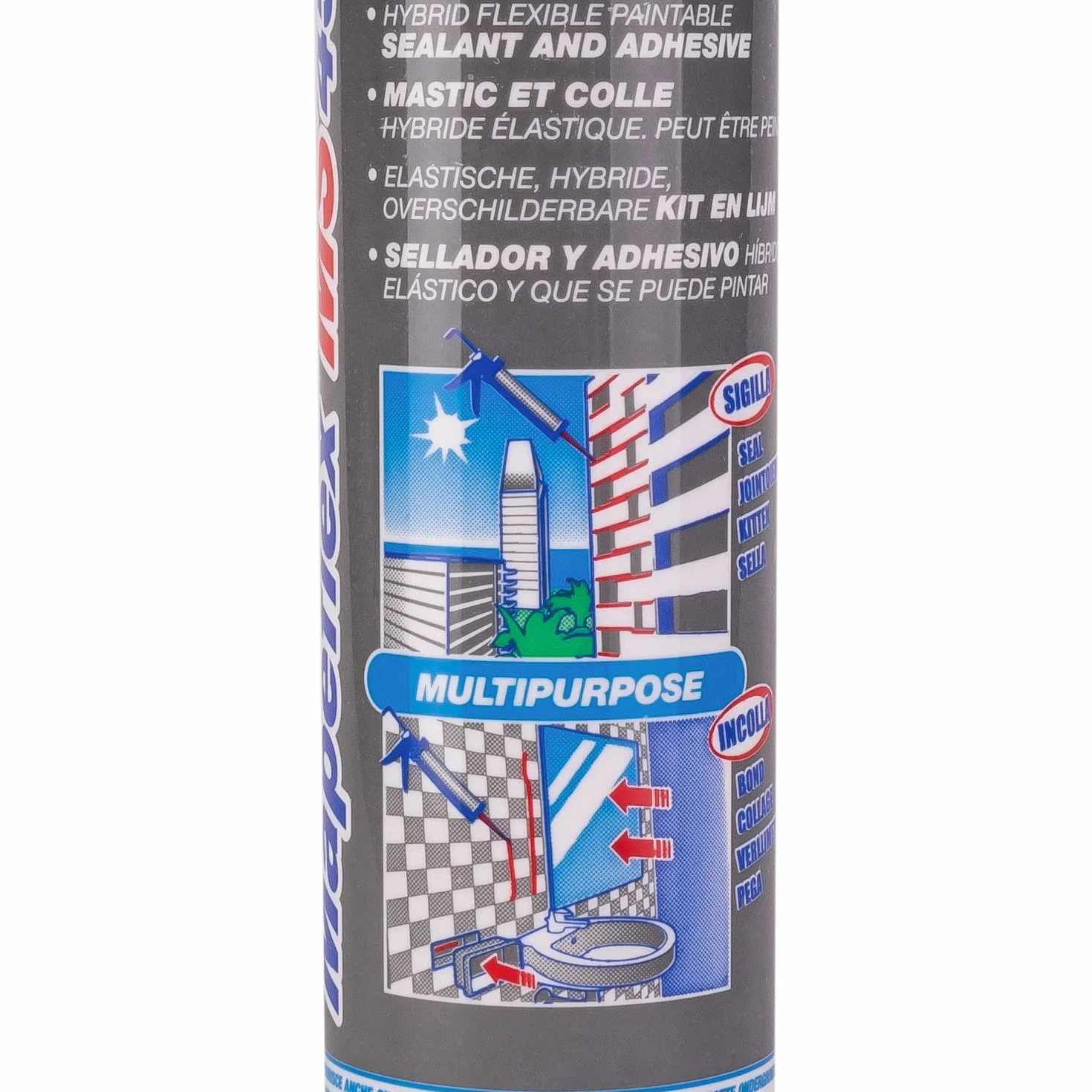 Mapeflex MS 45 Silicone Sigillante e Adesivo elastico ibrido 113 Grigio Cemento cartuccia