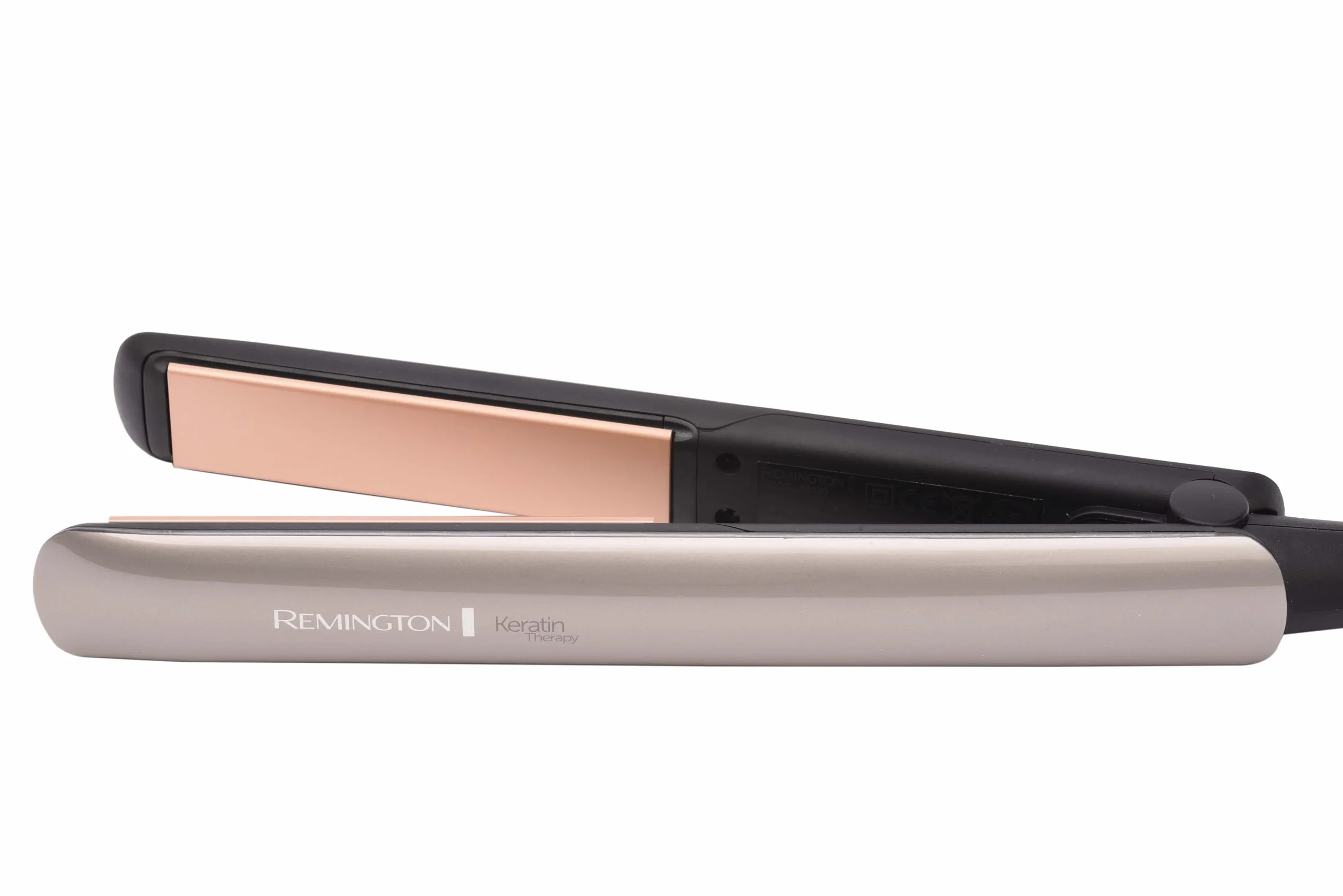 Remington Piastra capelli lisci e mossi, Protezione Keratin, Sensore di calore per proteggere il capello, Ceramica Ultra S8593