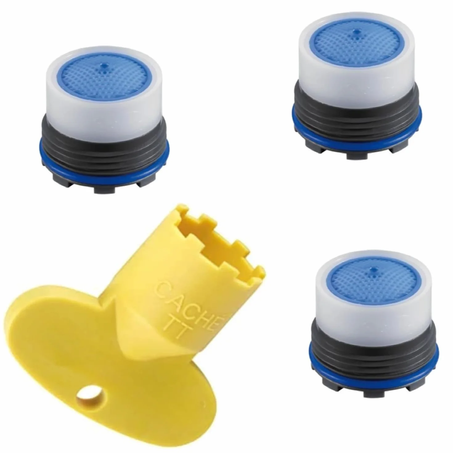 Kit Aeratore Ricambio 16,5 x 1 mm 3 Pezzi Rompigetto Filtro per Rubinetti a Scomparsa