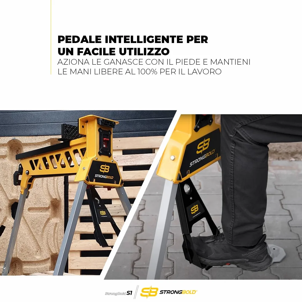 Morsa Mobile Professionale Banco da Lavoro Pieghevole Forza 10kN Supporto Falegnameria Officina