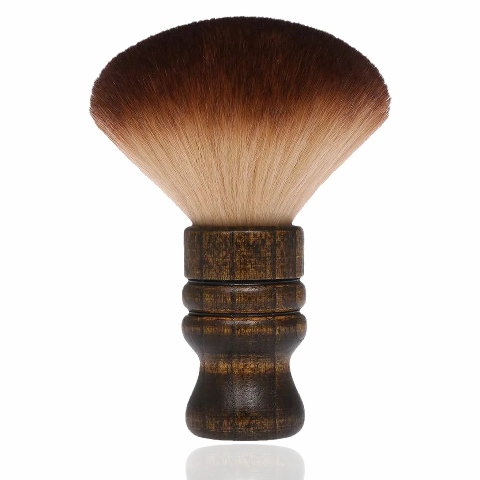WhaleO Pennello da Barba Spazzola Barbiere per Salone,Pennello Professionale per Talco, Barbiere Collo Spazzola Spazzola Barba per Barber Shop,Spazzola Professionale per Parrucchieri/Barbiere in Legno