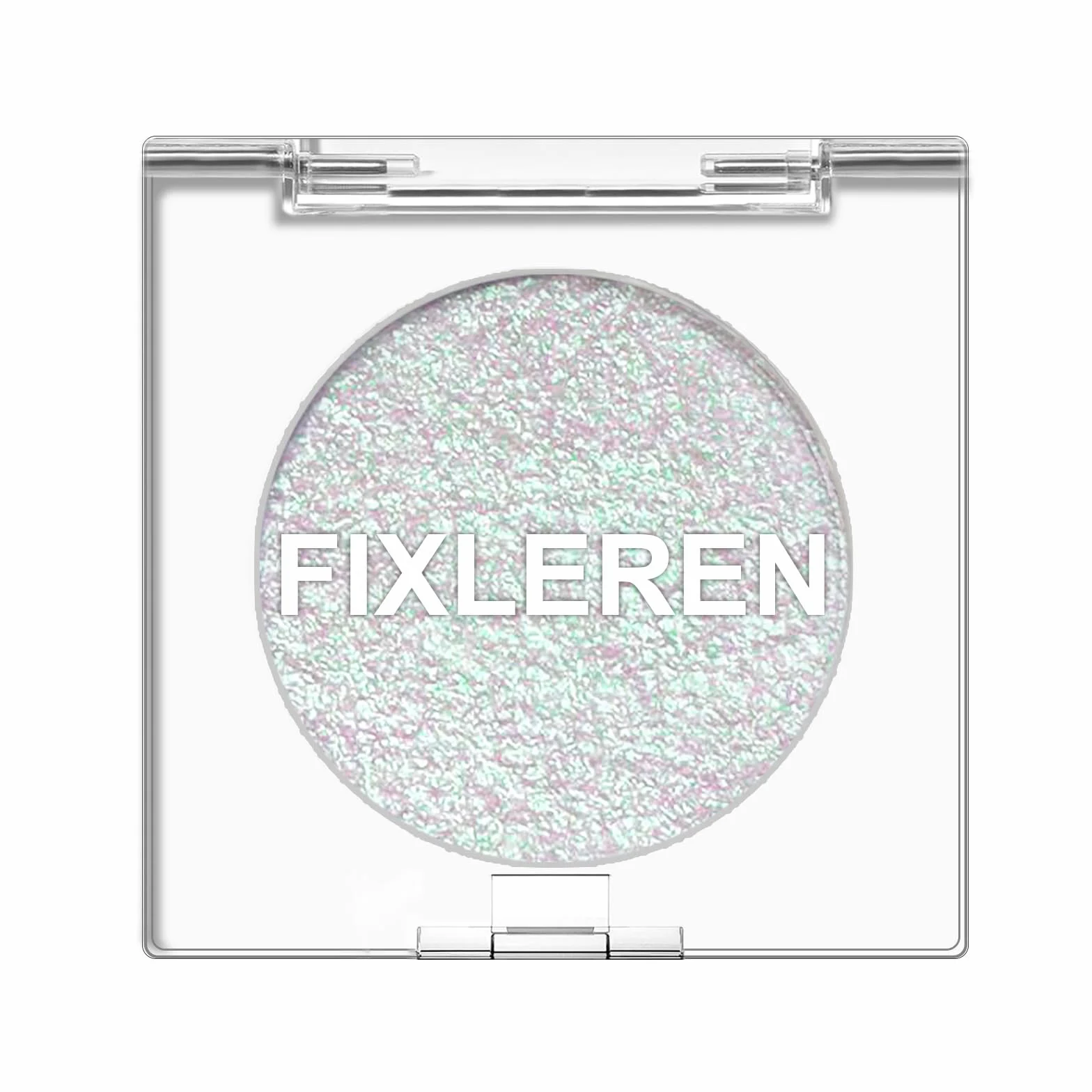 Palette di ombretti con glitter, effetto illuminante, camaleonte, cangiante, metallico, olografico, multicromatico, a lunga durata, trucco per palcoscenico e feste, argento-1