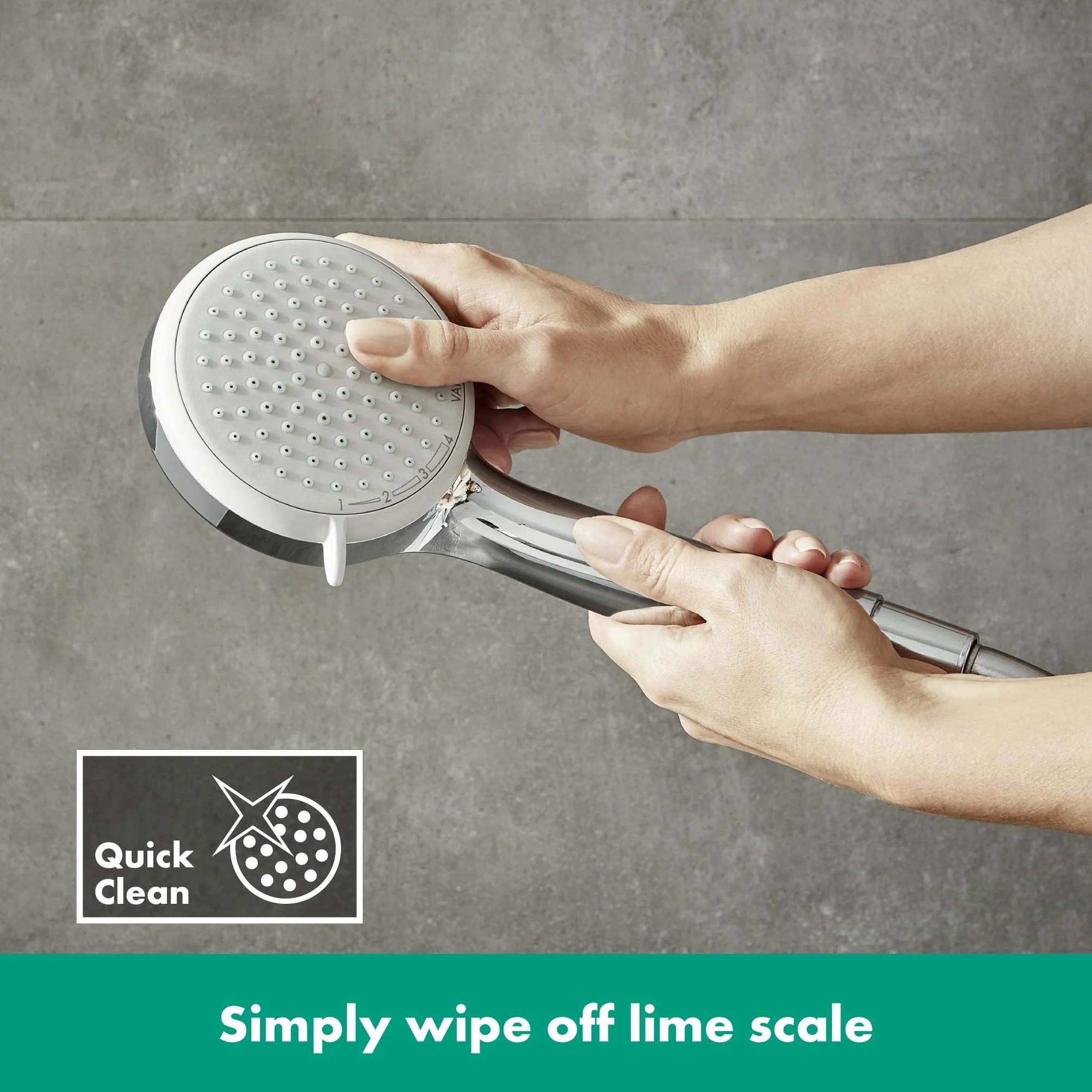 hansgrohe Croma 100 Soffione doccia rotondo ⌀ 100 mm anticalcare cromo