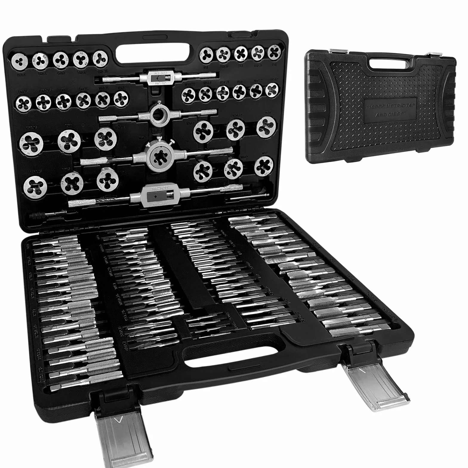 XMTECH Zestaw gwintowników M2-M18 110 sztuk gwintowania