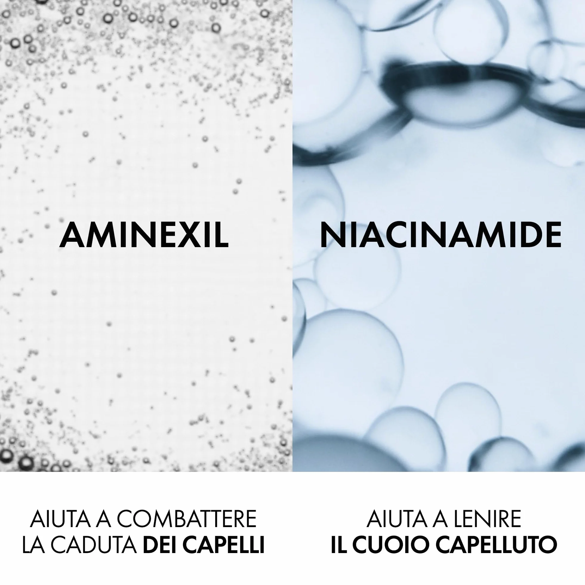 Vichy Dercos, Shampoo Energizzante, Per Tutti i Tipi di Capelli, Azione Anti-Caduta, Capelli Sani e Forti, Arricchito con Aminexil e Niacinamide