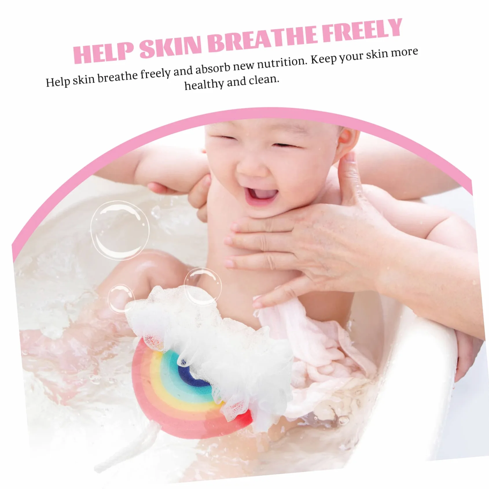 minkissy 3 Set Di Spugna Da Bagno Spugna Da Bagno Spugna Da Bagno Spugna Da Doccia Spazzola Esfoliante 2 Pezzi * 3