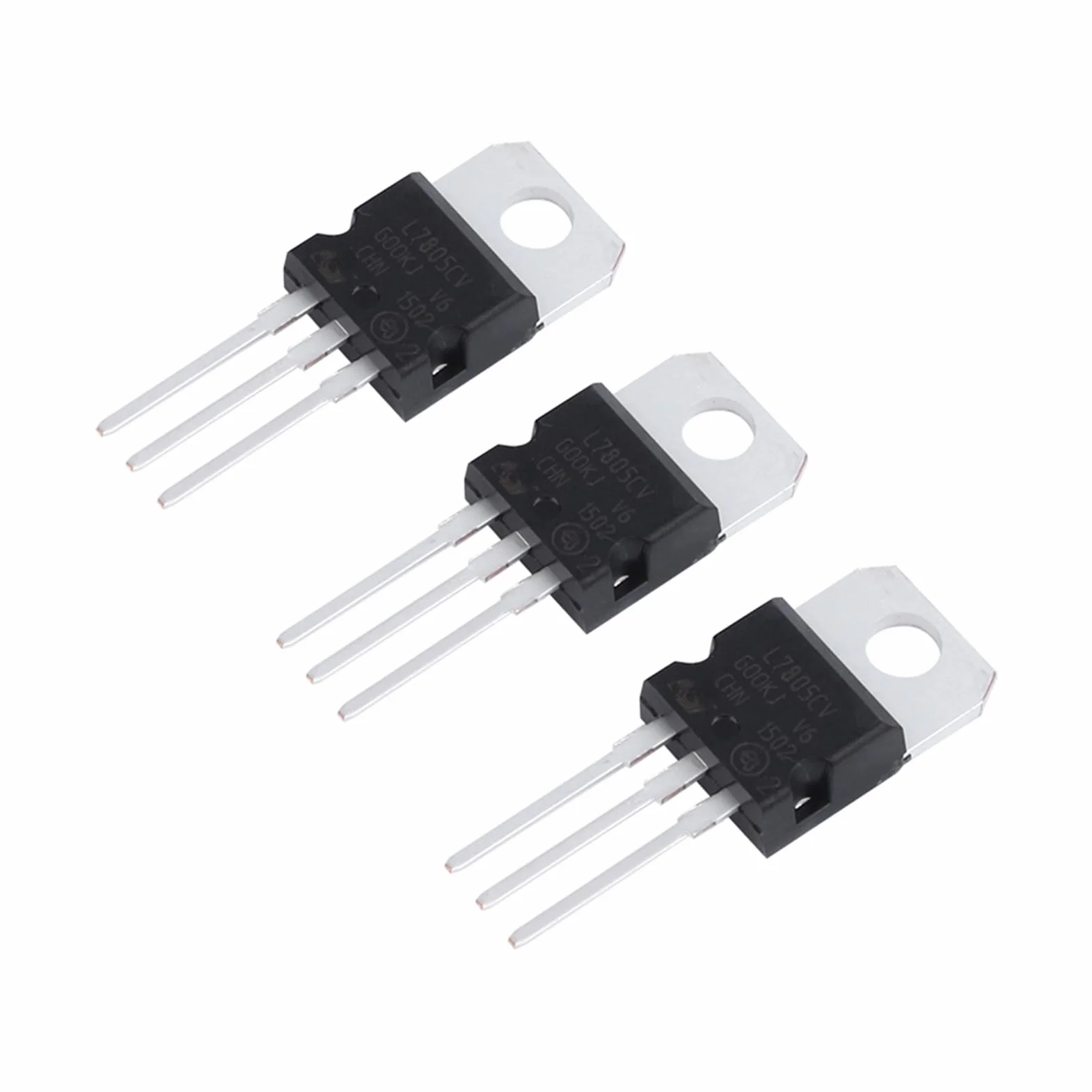 Regolatore Tensione LM7805 5V 1.5A IC Stabilizzatore con Protezione Termica Cortocircuito 10 Pezzi