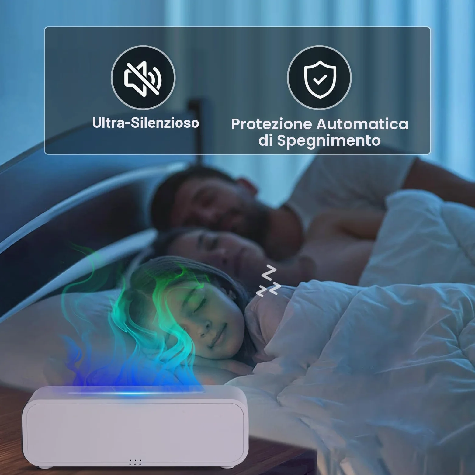 IEEILULU Diffusore di Oli Essenziali Fiamma, Diffusore Profumo Ambiente con Telecomando, 7 Tipi di Luci LED con Timer, Ideale per Casa Ufficio Sport (Bianco)
