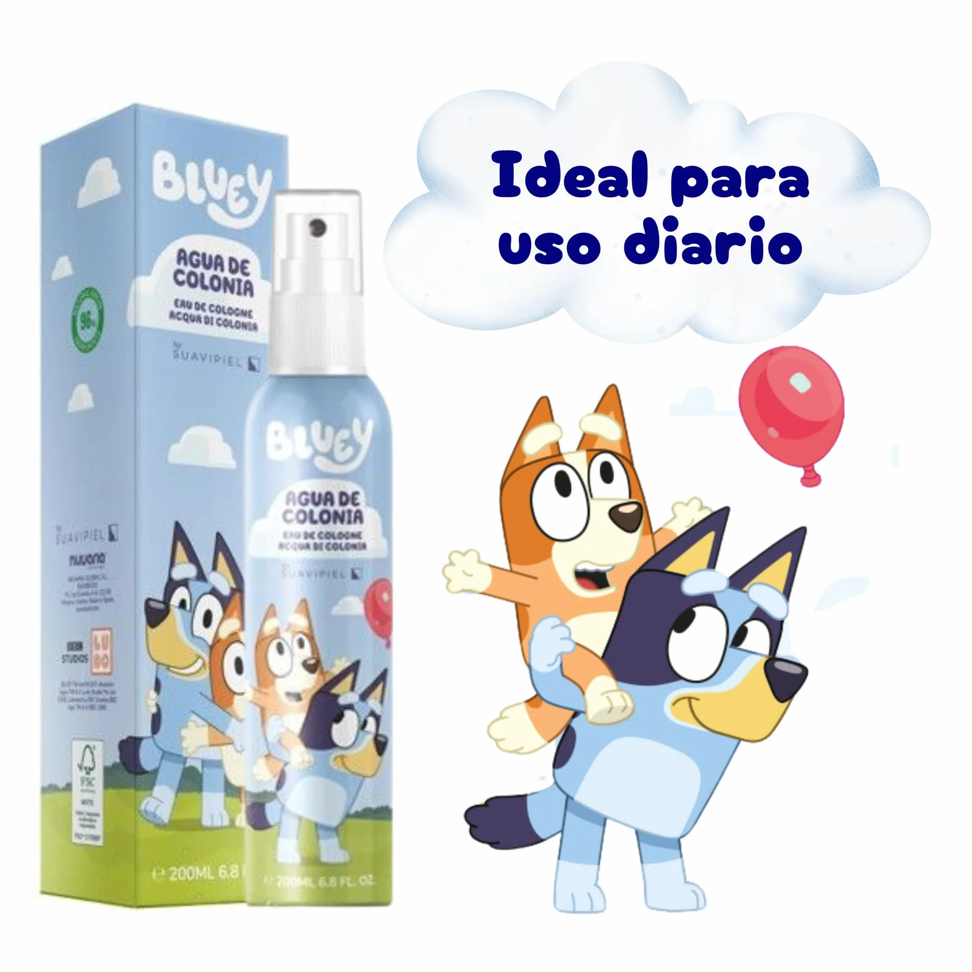 Acqua di Colonia per Bambini 200 ml | Profumo per Bambini e Ragazze +3 Anni | Fragranza Fresca e Divertente | Profumo Frutale e Floreale | Ideale per l'uso quotidiano