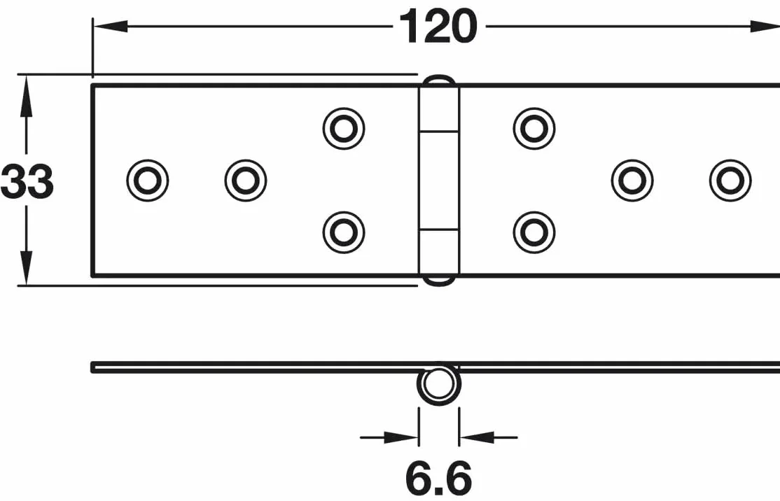 Cerniera per ante argento acero 120x33mm mobili armadio cucina