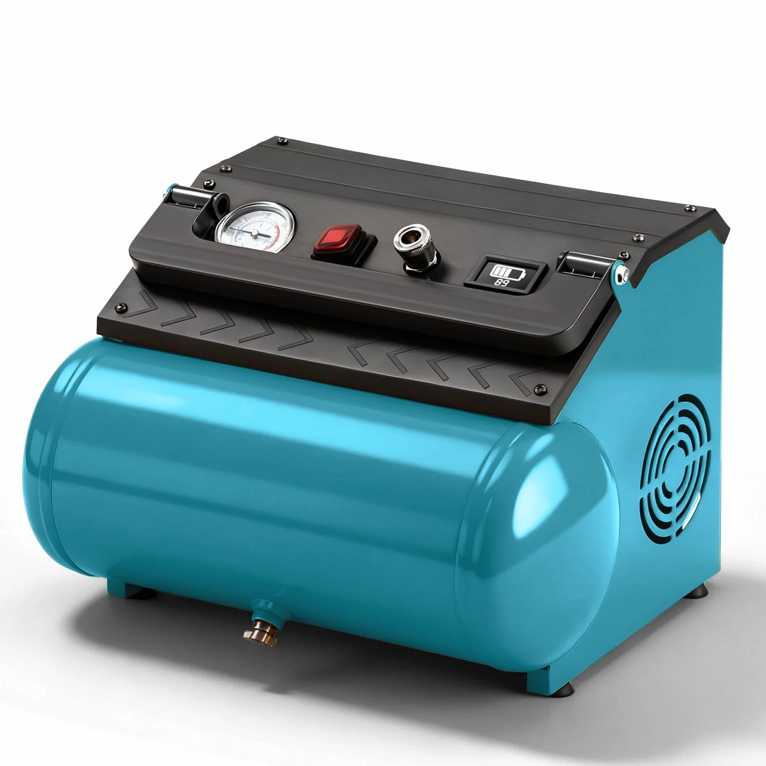 Compressore d'Aria 18V Compatibile Makita, Portatile 8L 8 Bar Senza Olio Brushless