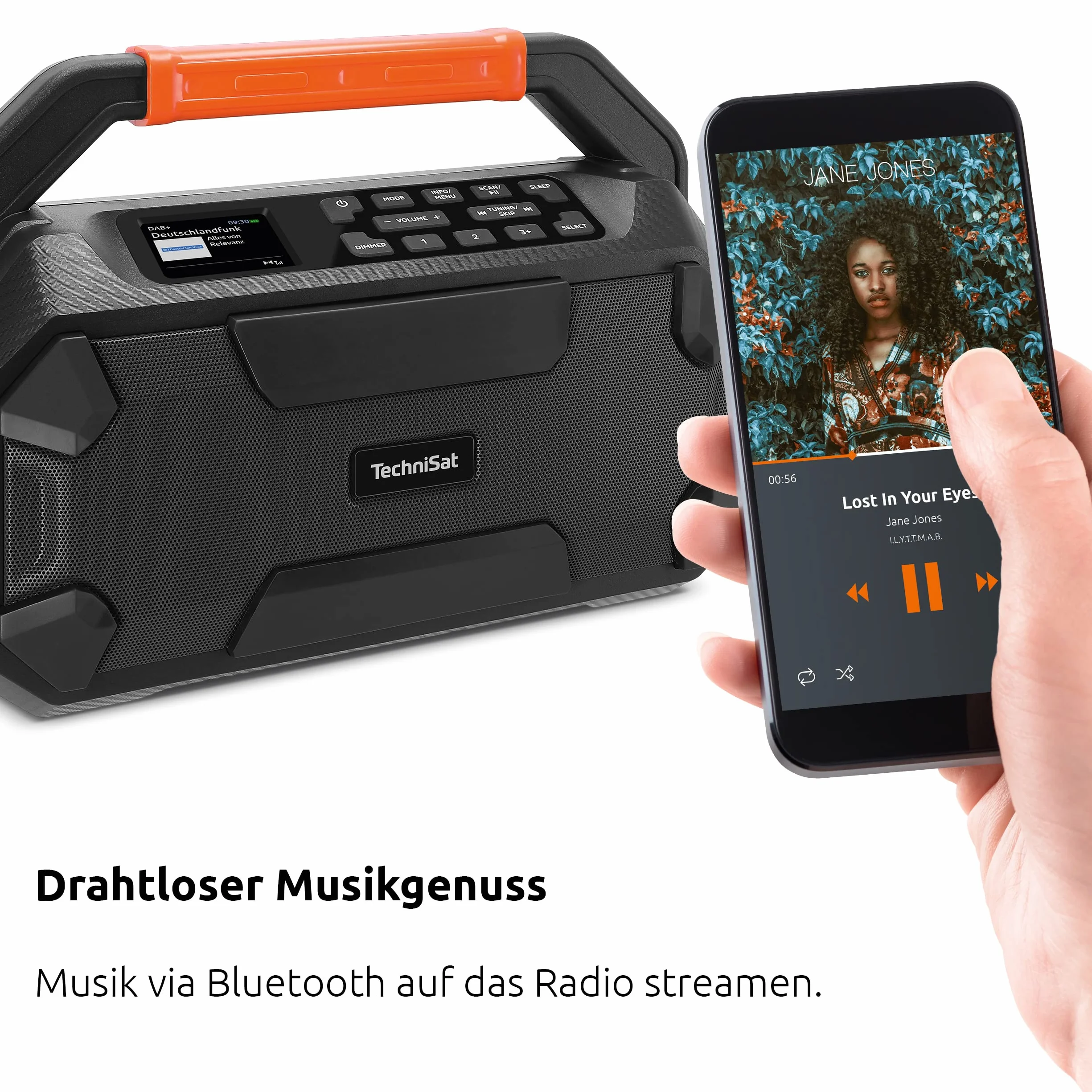 TechniSat DIGITRADIO 231 OD DAB+ Outdoor Boombox 18 V Bluetooth