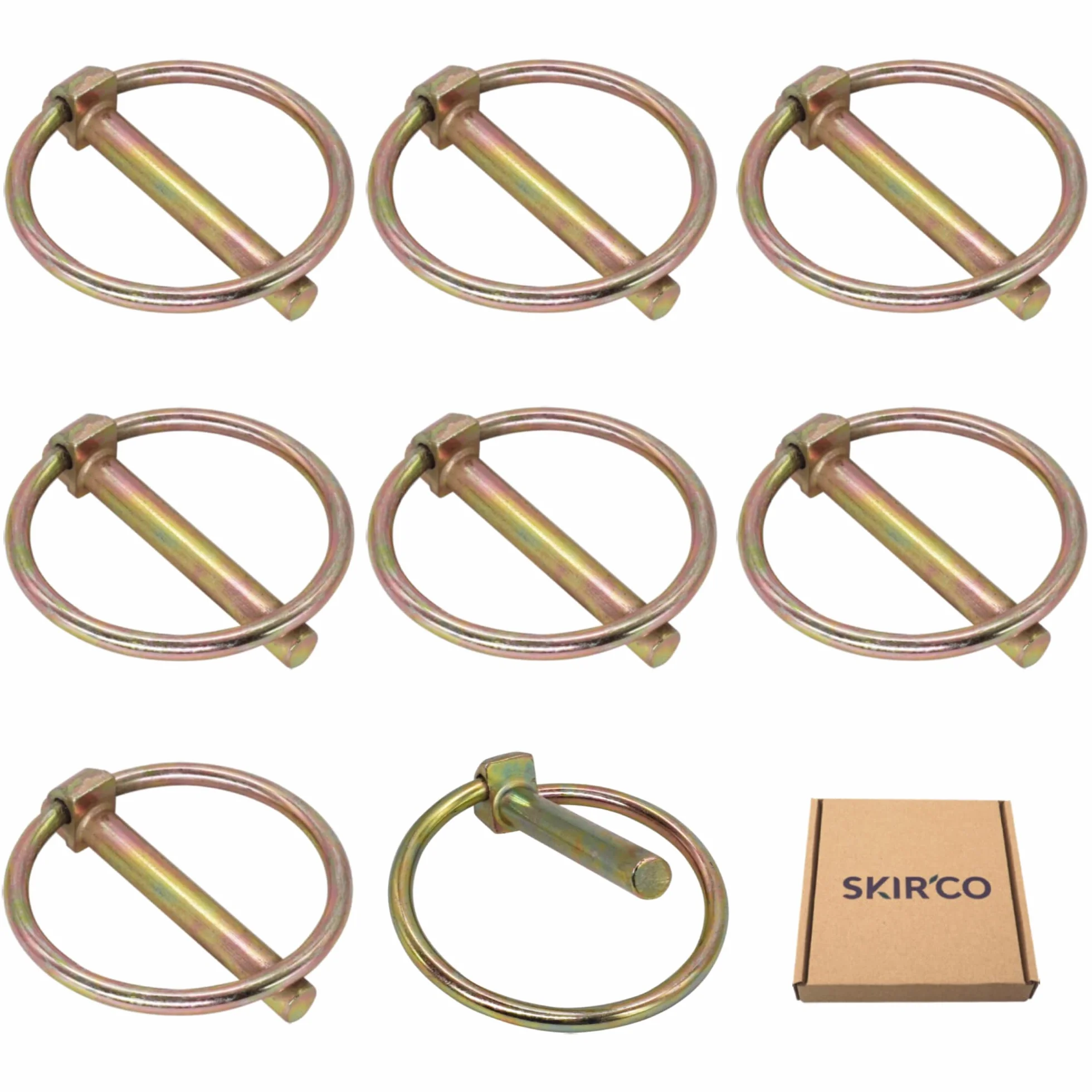 SKIR'CO Spine a scatto in acciaio zincato 4,5 mm DIN 11023 8 pezzi