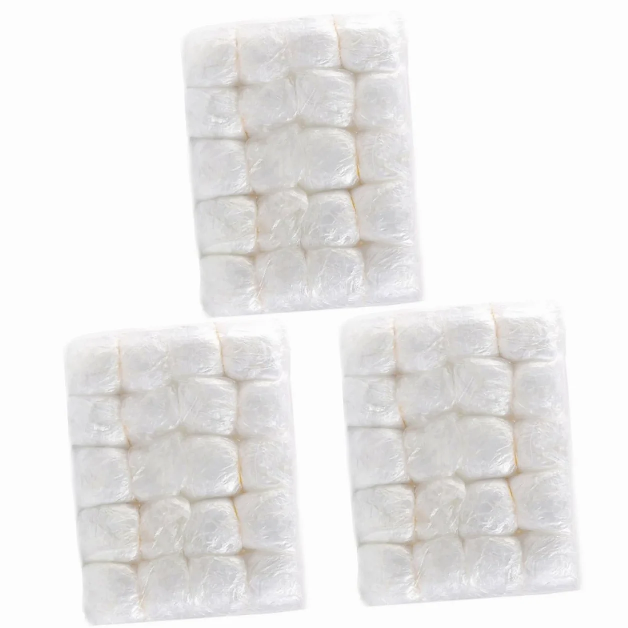 Angoily 300pezzi Cuffie Monouso Impermeabili Per Spa Cuffiette Trasparenti Elastiche Per Casa e Hotel Proteggi Durante Bagno e Trattamenti Di Bellezza