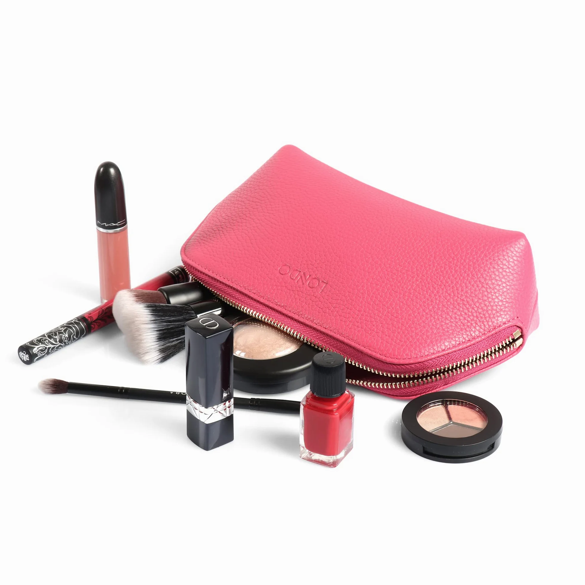 Londo Pochette Borsa dei trucchi in Vera Pelle, Sacchetto di Toeletta, Borsa per cosmetica trucco - Unisex