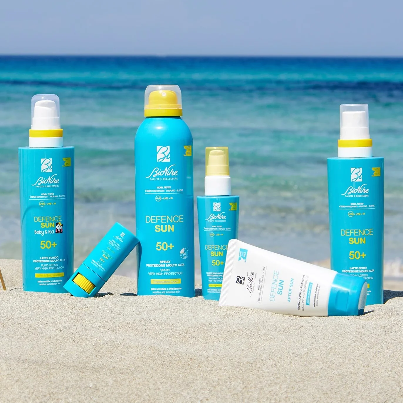 Bionike Defence Sun - Transparent Touch Spray Solare Corpo, per Pelli Sensibili e Intolleranti, Azione Protettiva e Antiossidante, Waterproof e Invisibile, Rafforza e Ripara la Pelle