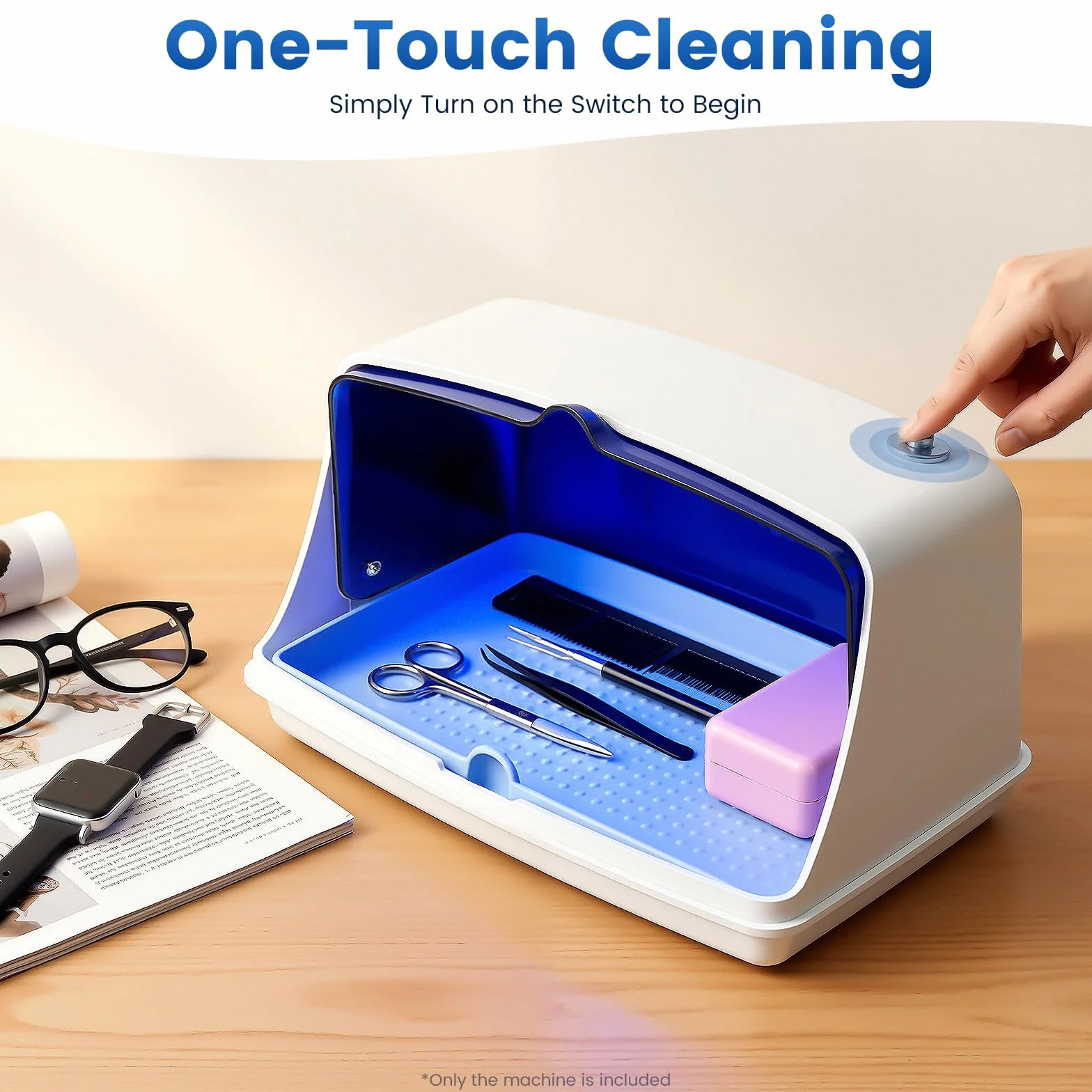 Sterilizzatore UV da 5 W, per manicure, salone, per la pulizia, per la disinfezione, per manicure, 45 – 65 ℃ 200 W, per strumenti per unghie, strumenti cosmetici, parrucchieri, vestiti, asciugamani,